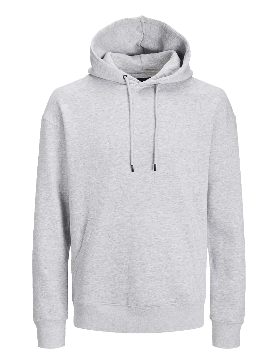 Jack & Jones - JJESTAR BASIC SWEAT HOOD NOOS - kapuzenpullover - light grey melange - 1