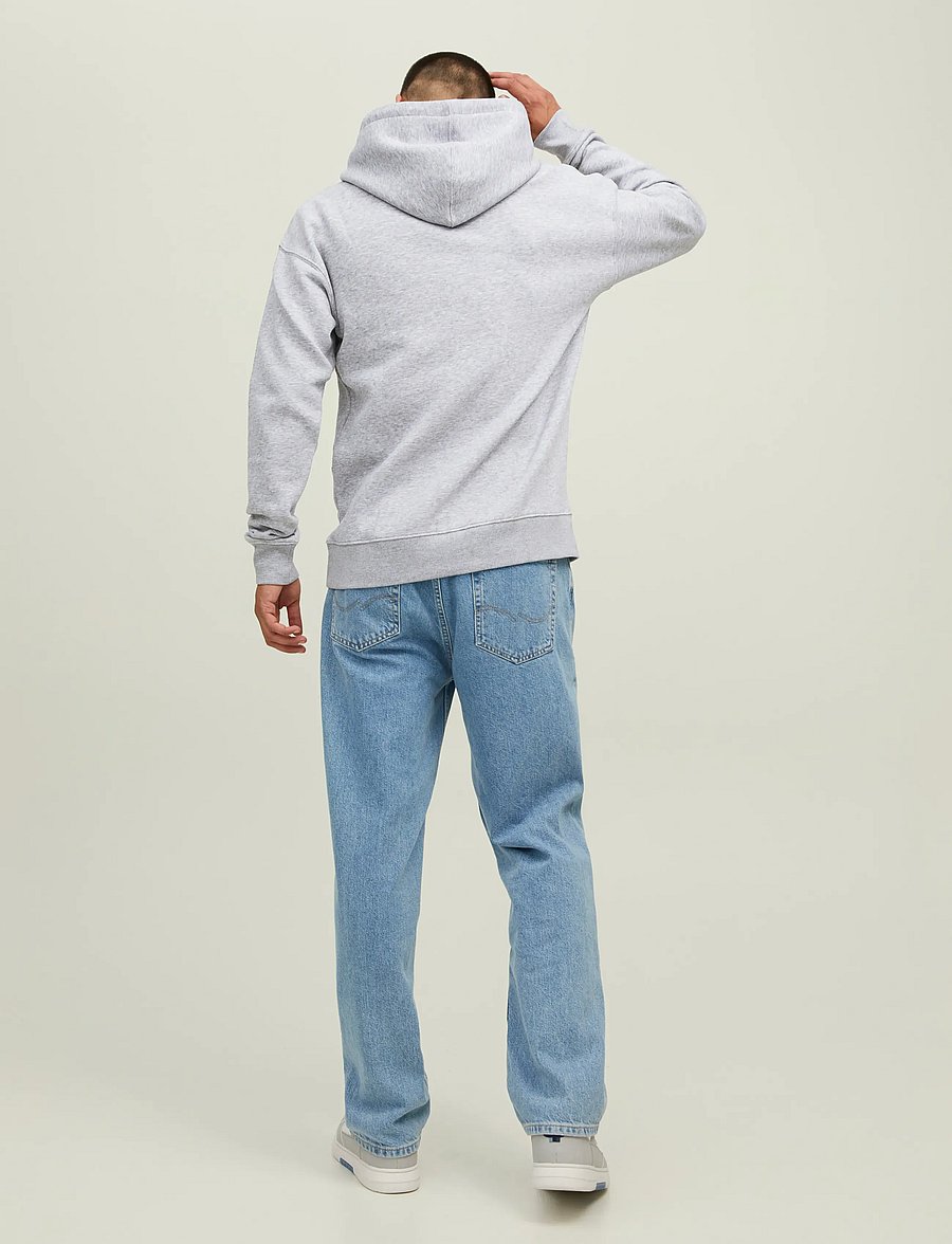 Jack & Jones - JJESTAR BASIC SWEAT HOOD NOOS - kapuzenpullover - light grey melange - 3