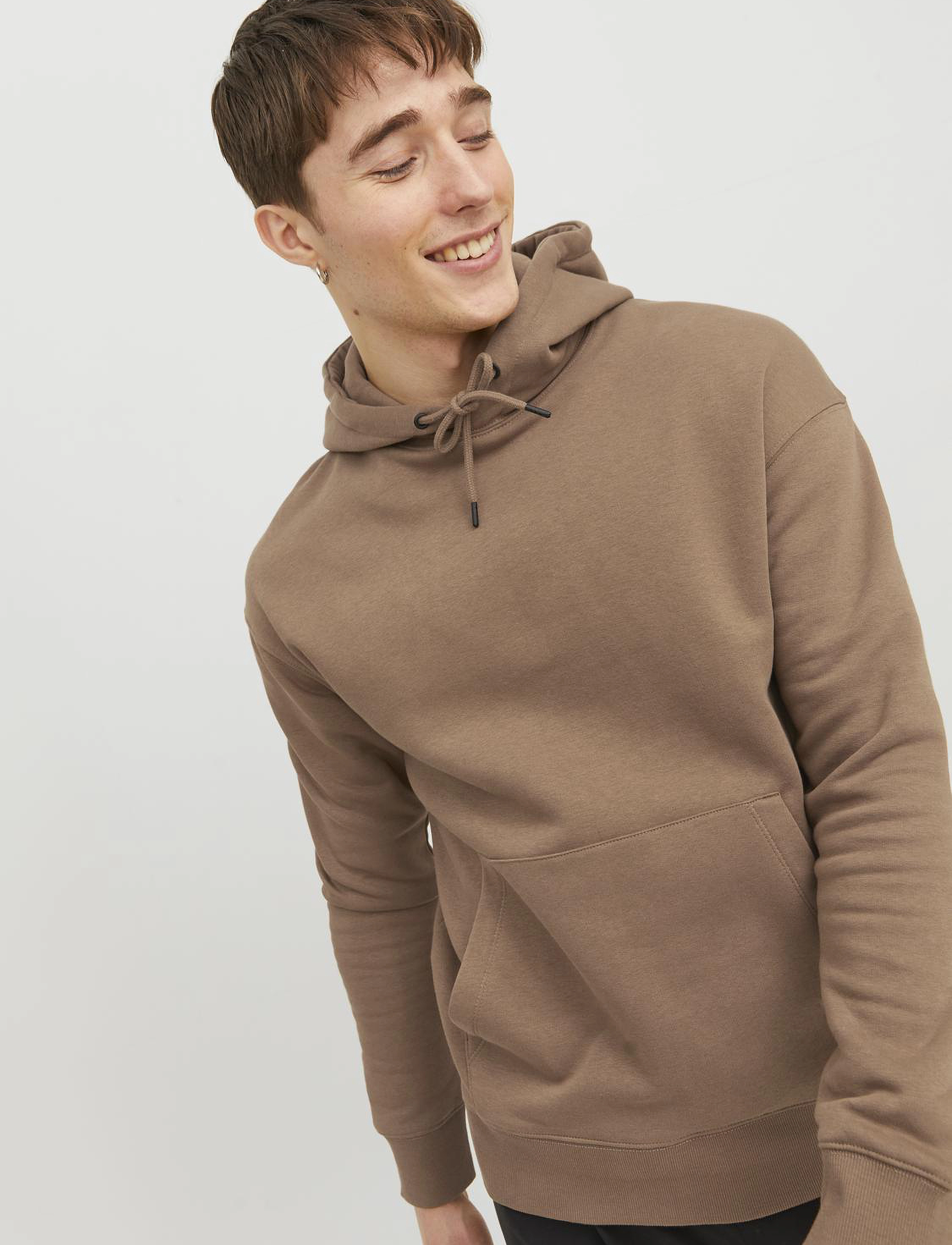 Jack & Jones - JJESTAR BASIC SWEAT HOOD NOOS - sweatshirts - otter - 4