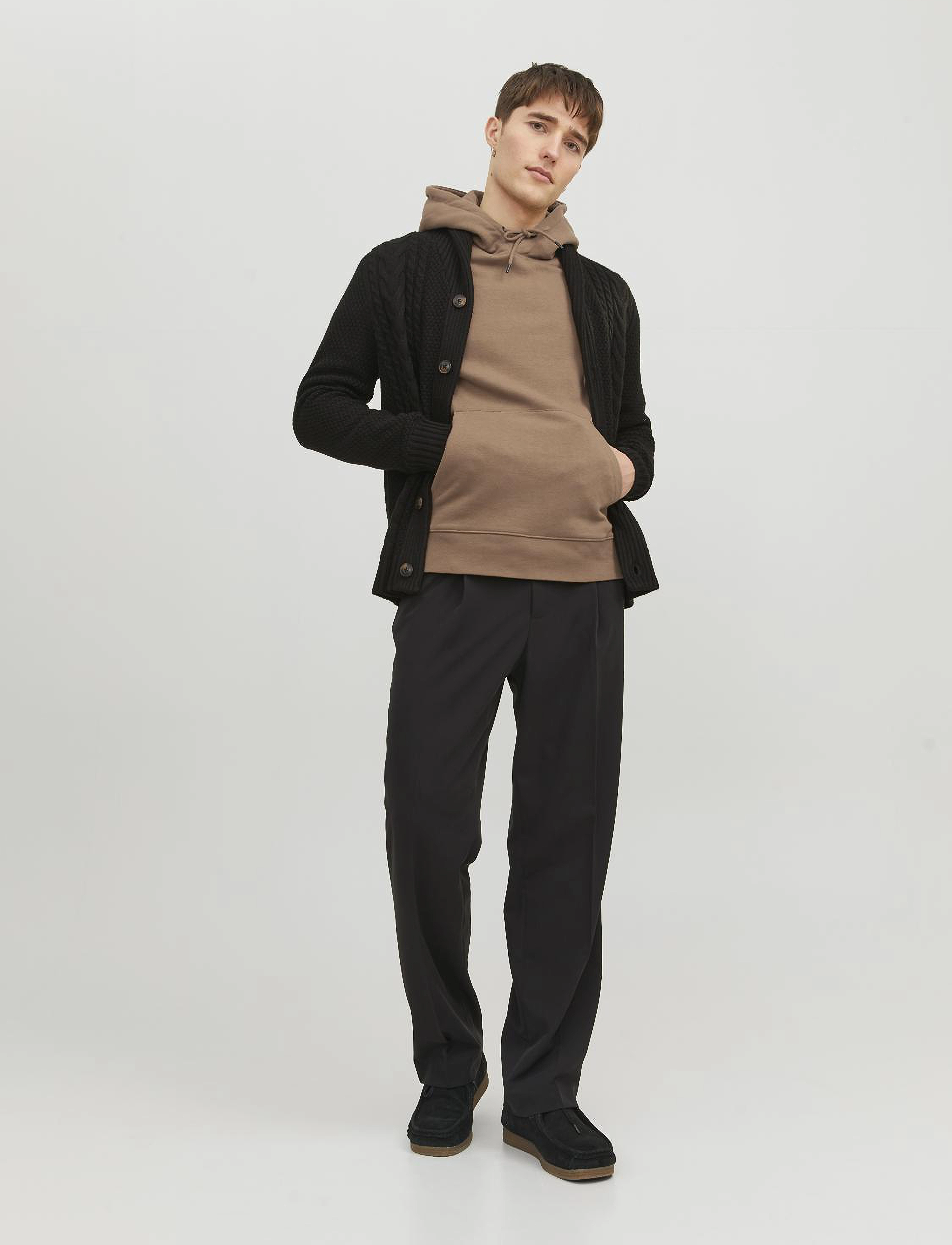 Jack & Jones - JJESTAR BASIC SWEAT HOOD NOOS - sweatshirts - otter - 5