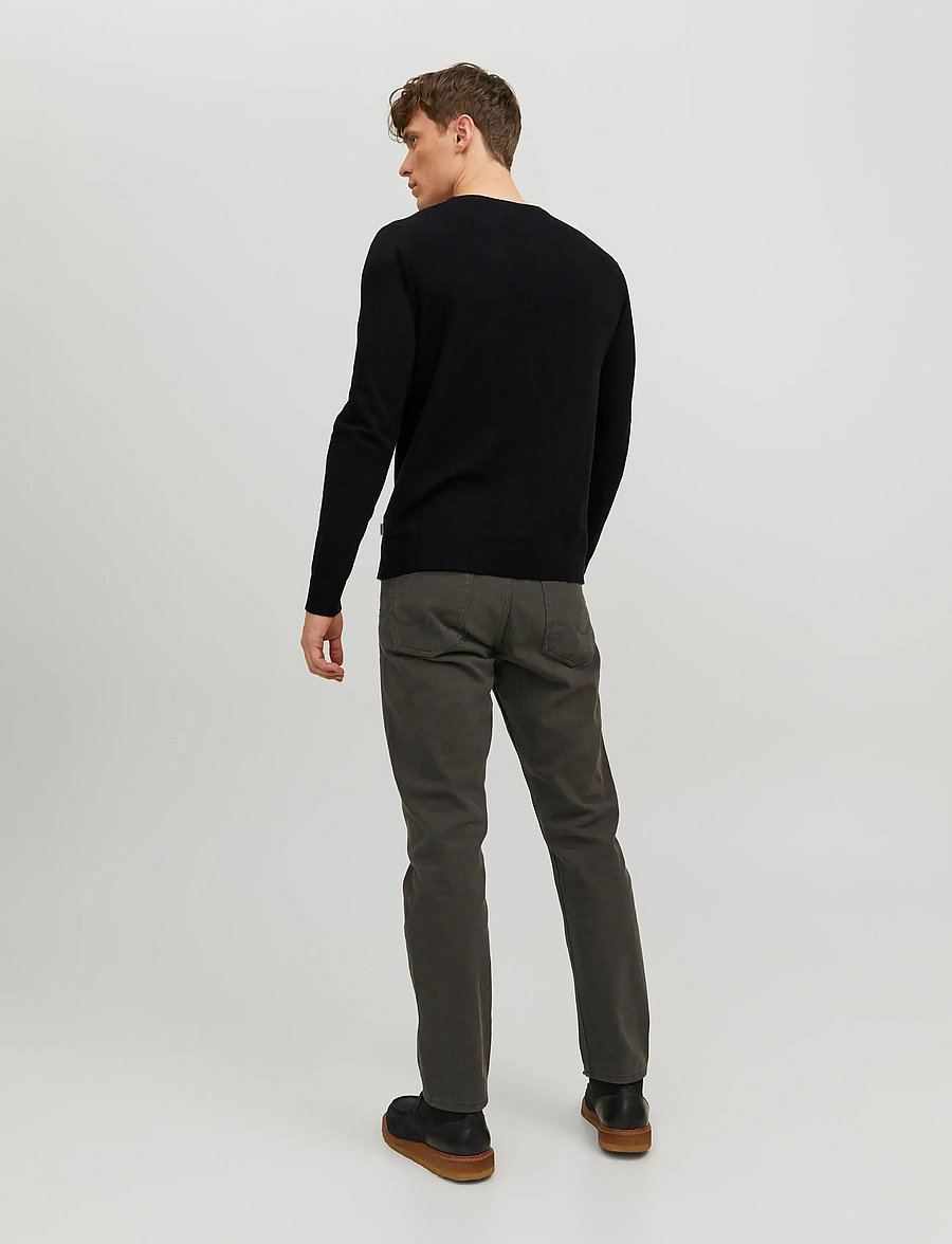 Jack & Jones - JJEEMIL KNIT CREW NECK NOOS - round necks - black - 2