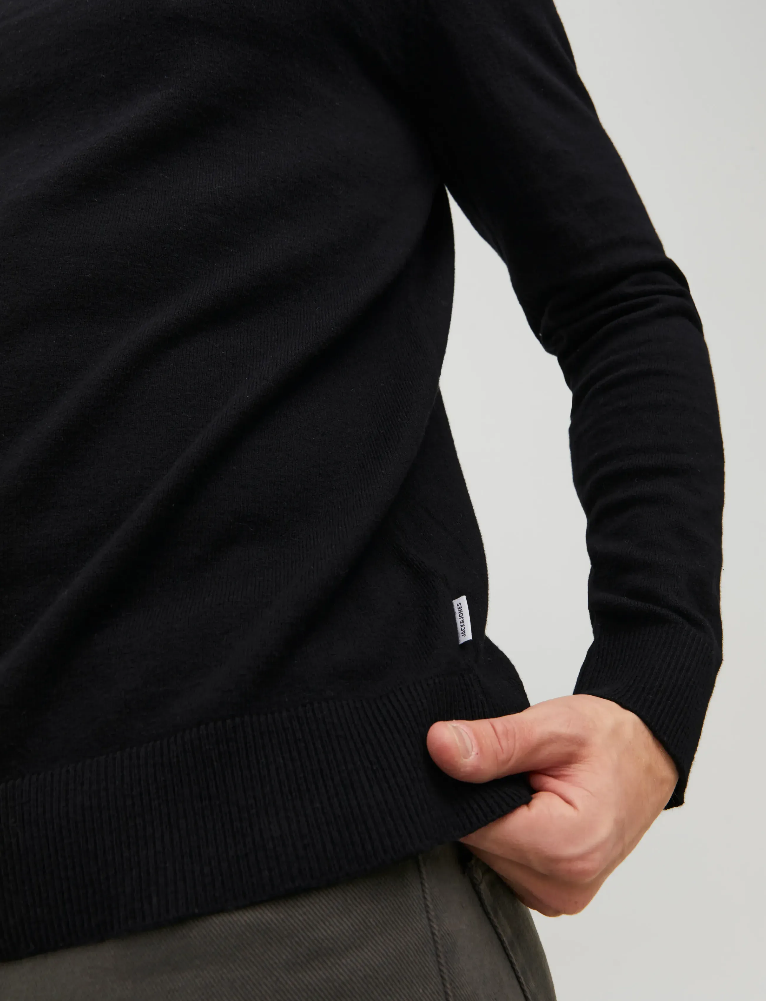 Jack & Jones - JJEEMIL KNIT CREW NECK NOOS - kringlótt hálsmál  - black - 4