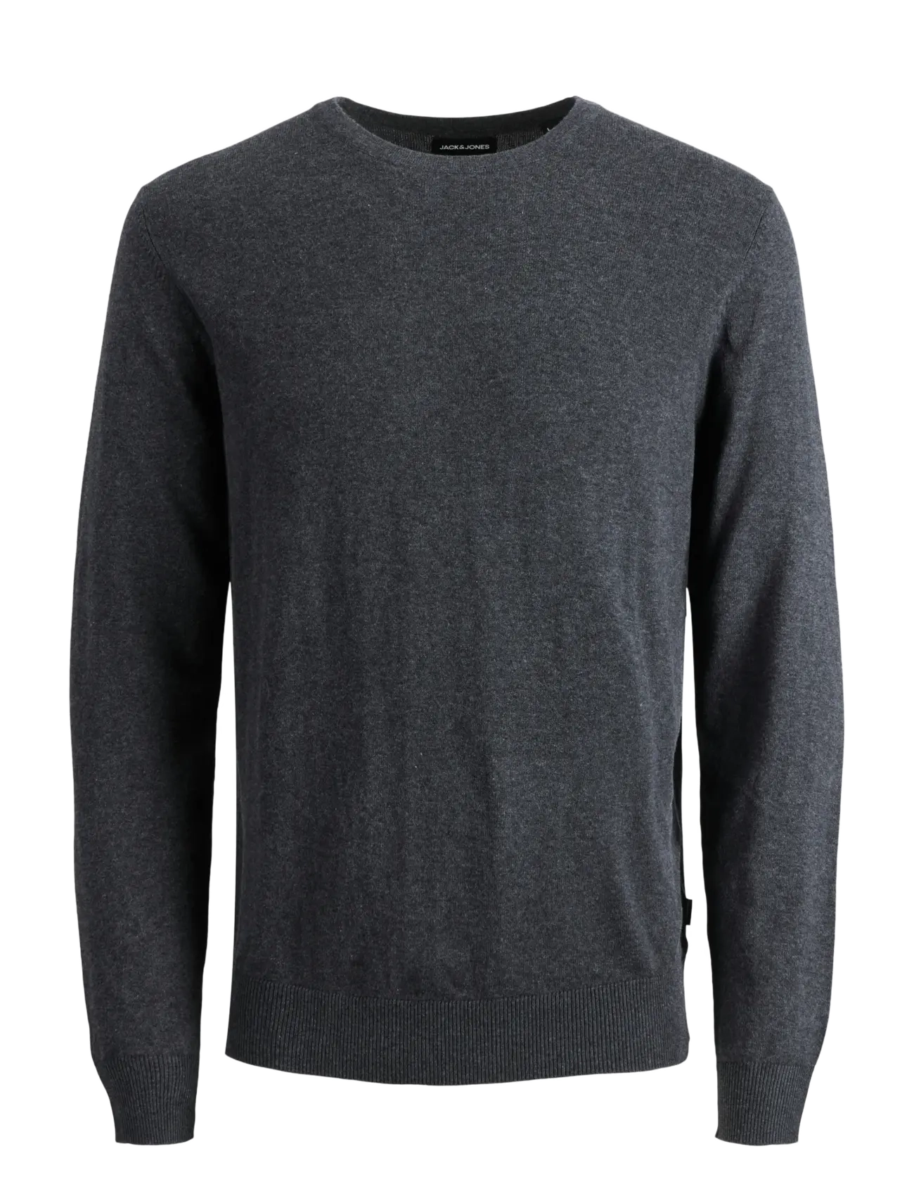 Jack & Jones JJEEMIL KNIT CREW NECK NOOS - Basic-Strickmode - DARK GREY MELANGE / grey