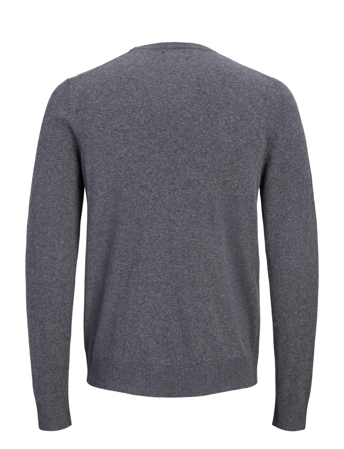 Jack & Jones - JJEEMIL KNIT CREW NECK NOOS - round necks - dark grey melange - 2