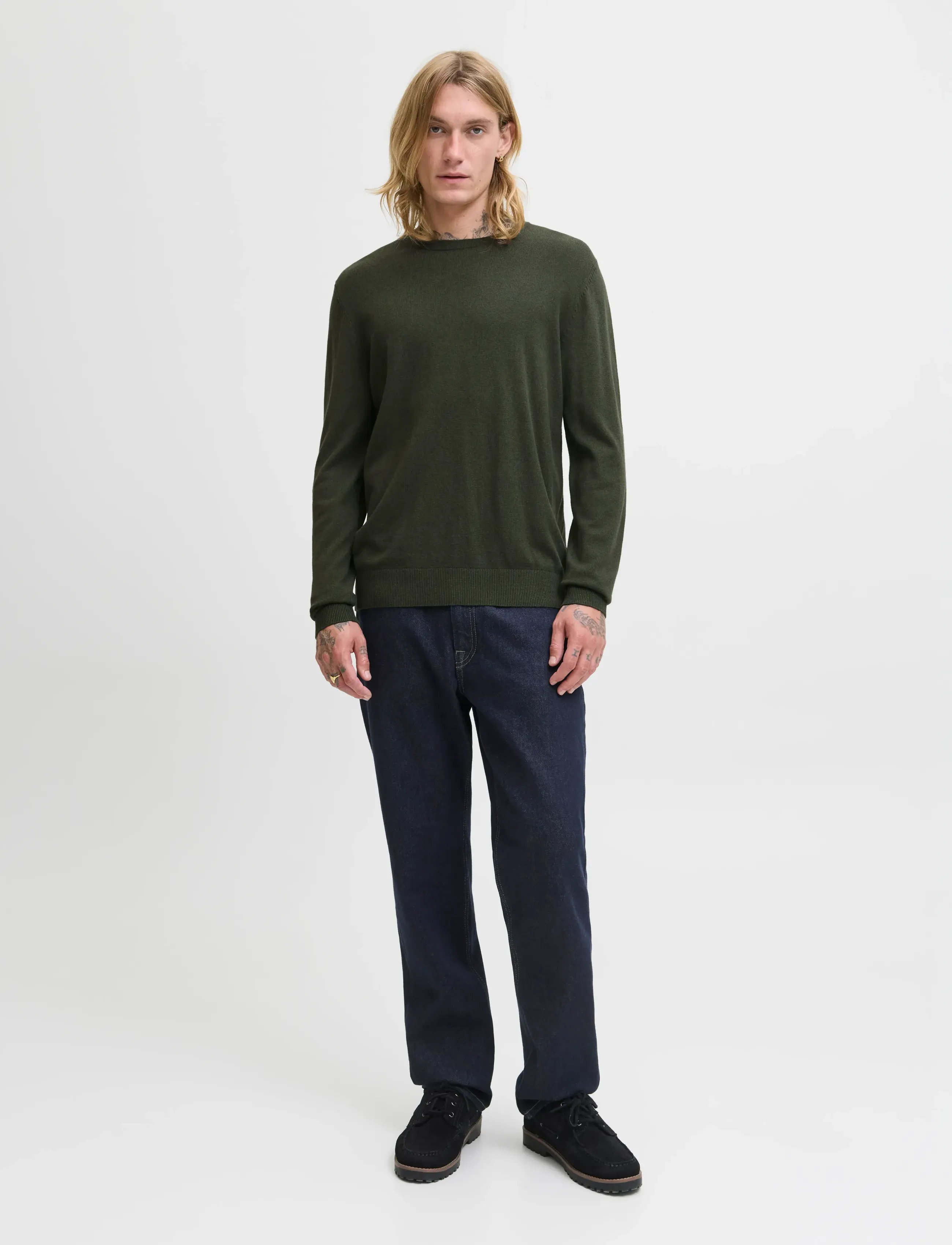 JACK & JONES Jjeemil Knit Crew Neck Noos stickade tröjor herr – bild 7