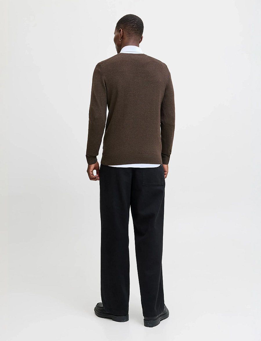 Jack & Jones - JJEEMIL KNIT CREW NECK NOOS - rundhals - mulch - 2