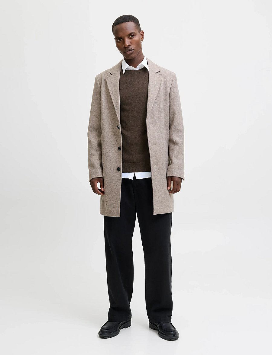 Jack & Jones - JJEEMIL KNIT CREW NECK NOOS - round necks - mulch - 3