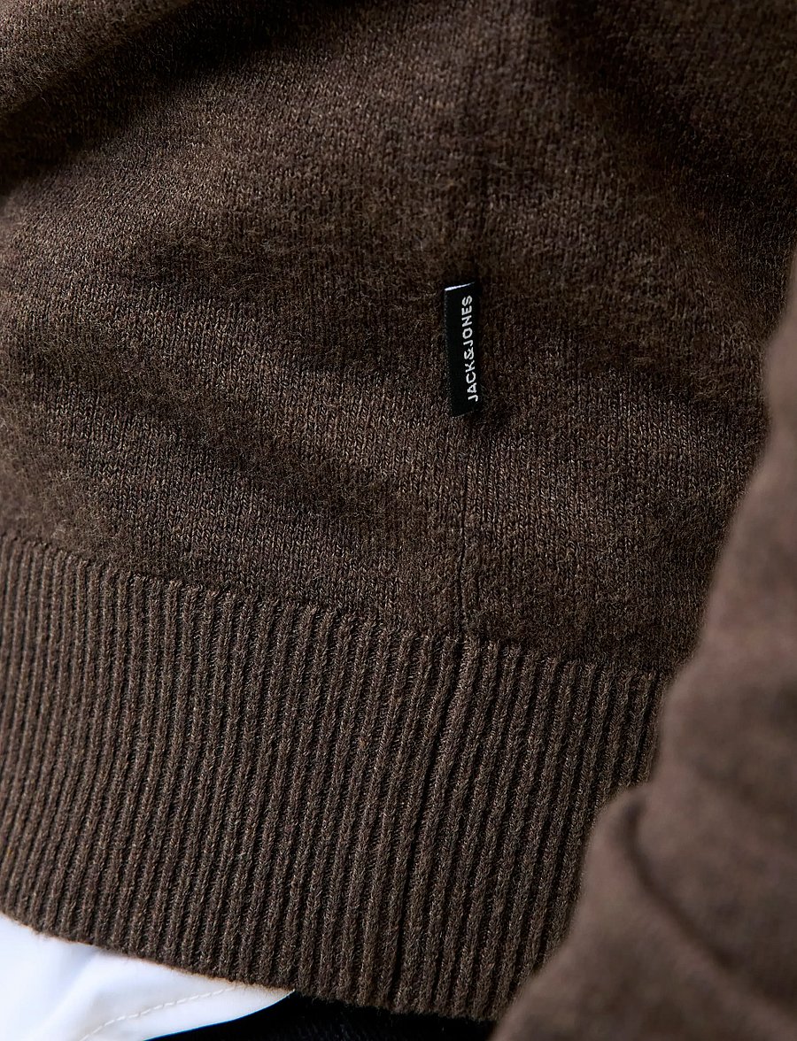 Jack & Jones - JJEEMIL KNIT CREW NECK NOOS - rundhals - mulch - 4