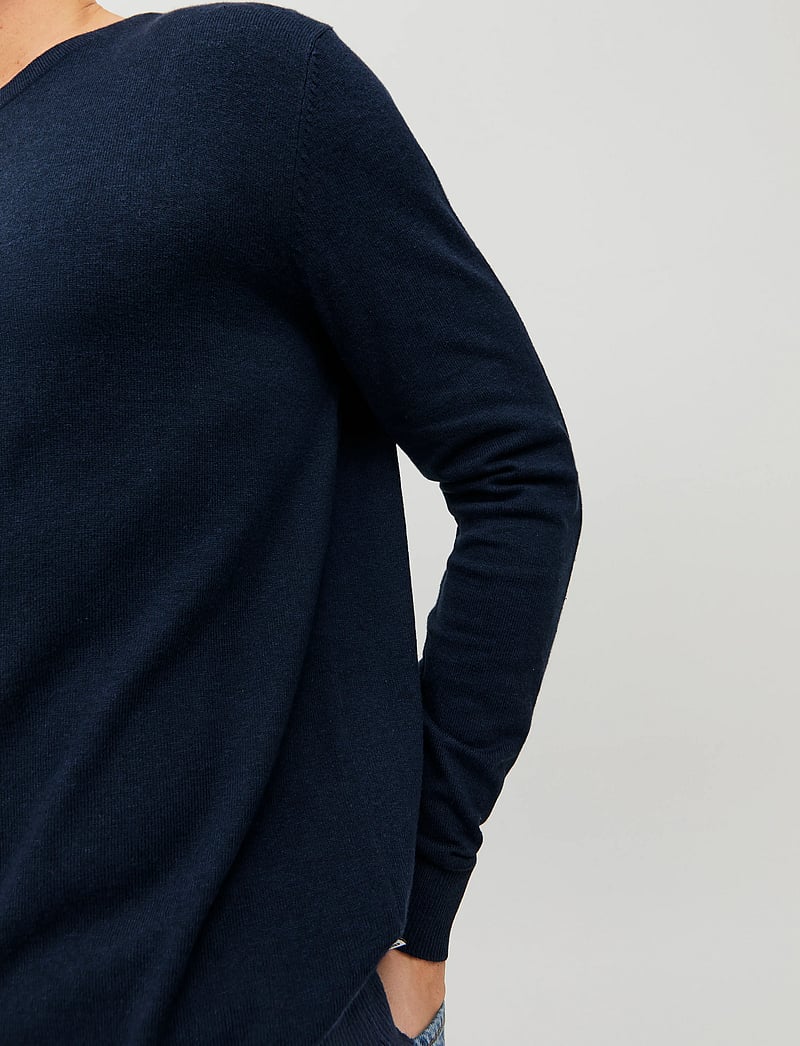 Jack & Jones - JJEEMIL KNIT CREW NECK NOOS - adījumi ar apaļu kakla izgriezumu - navy blazer - 4