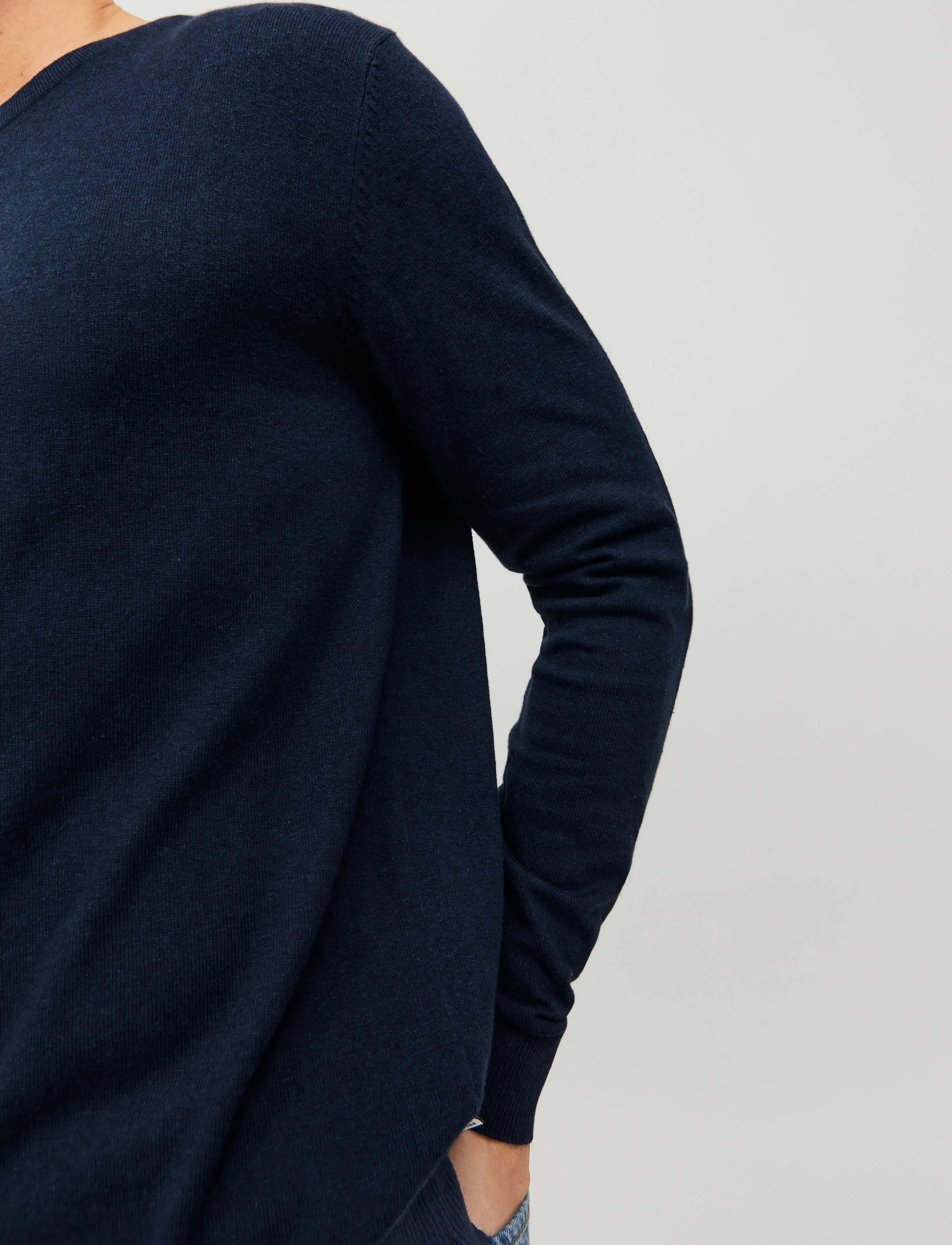 Jack & Jones - JJEEMIL KNIT CREW NECK NOOS - rund hals - navy blazer - 4