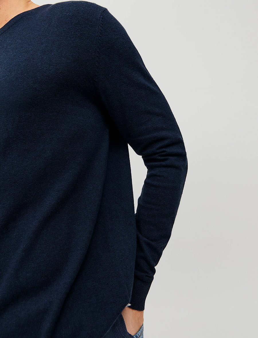 Jack & Jones - JJEEMIL KNIT CREW NECK NOOS - rundhals - navy blazer - 3