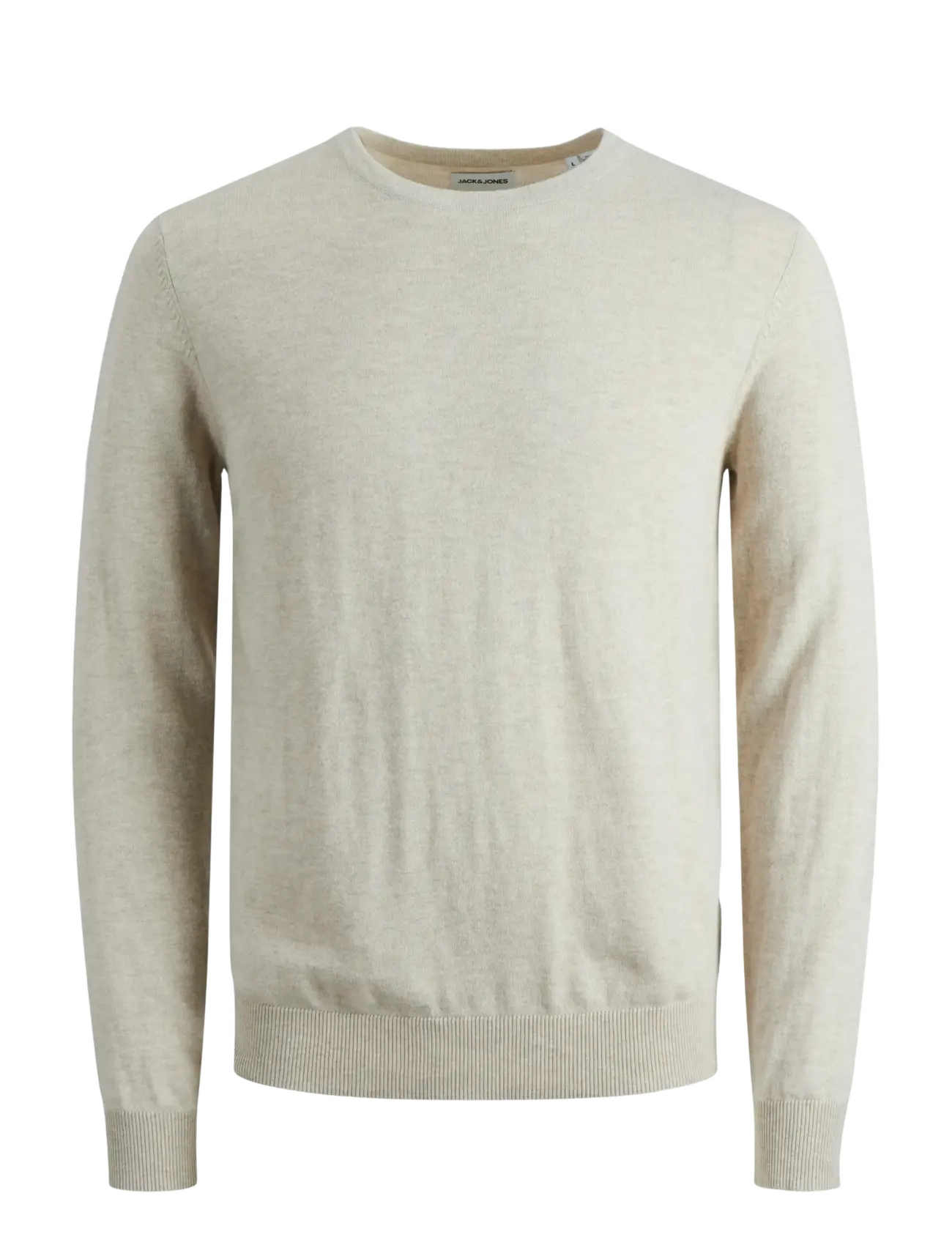JACK & JONES Jjeemil Knit Crew Neck Noos Beige - XXL - Herren