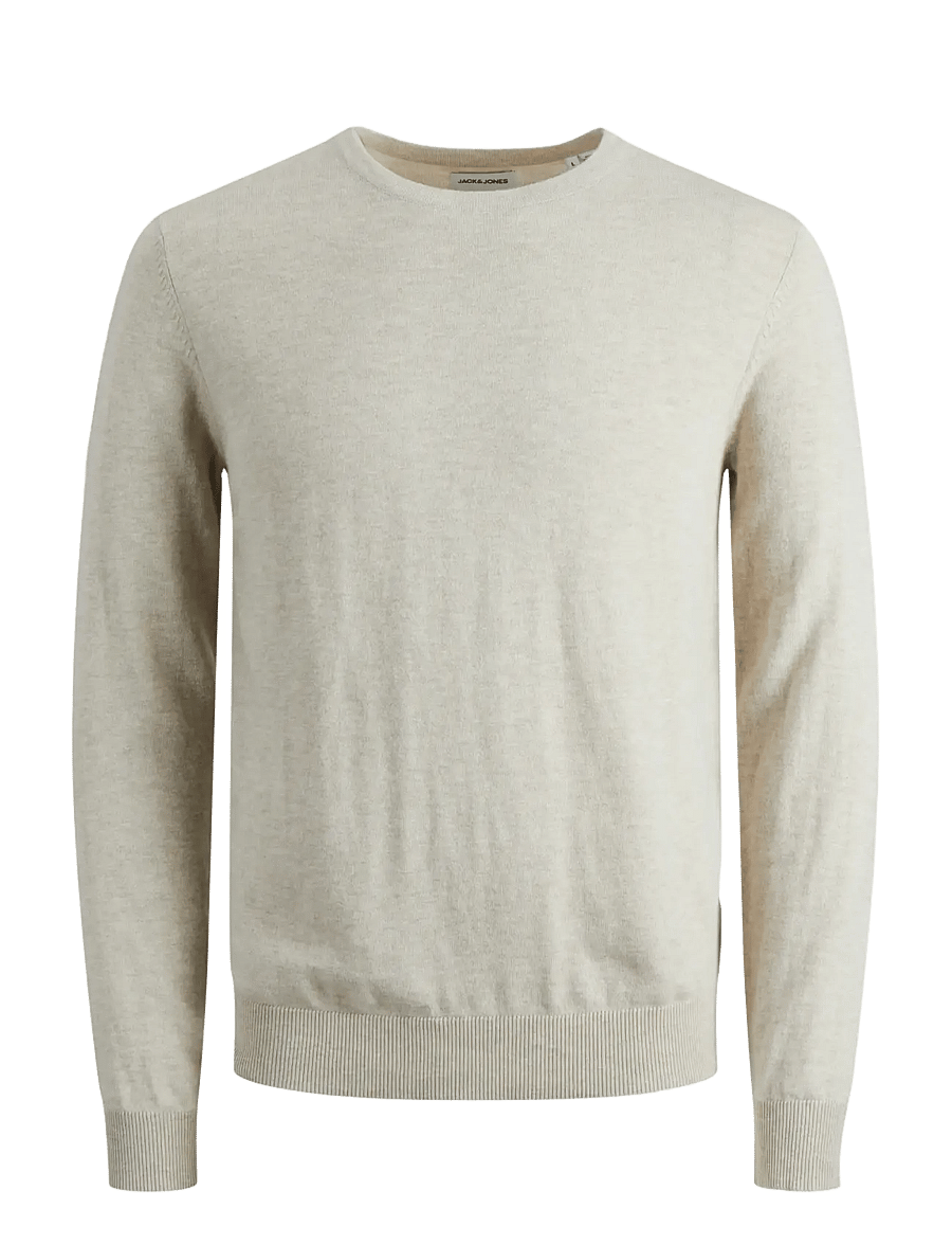 Jack & Jones - JJEEMIL KNIT CREW NECK NOOS - rundhals - oatmeal - 1