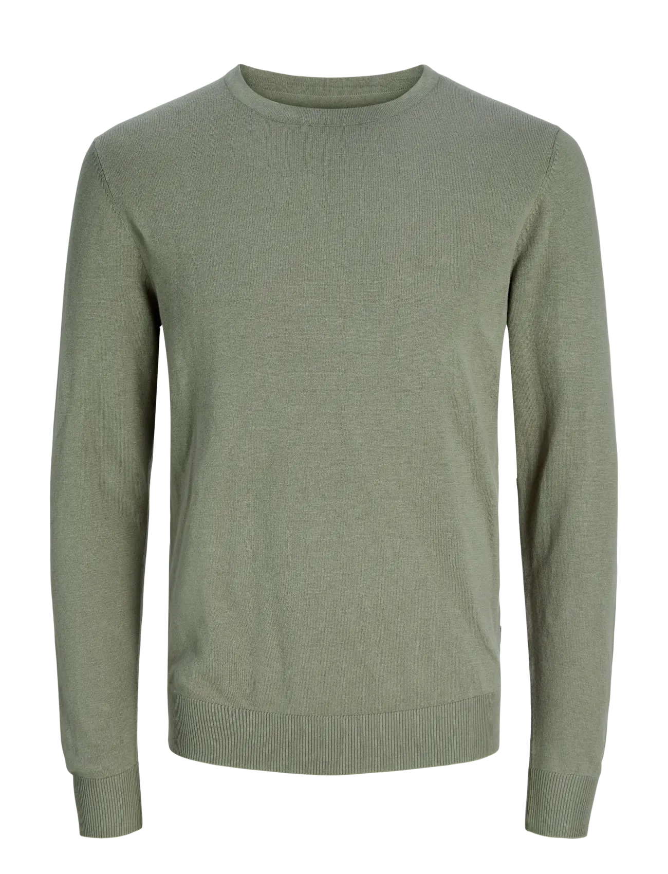 Jack & Jones JJEEMIL KNIT CREW NECK NOOS - Basic-Strickmode - VETIVER / khaki/green