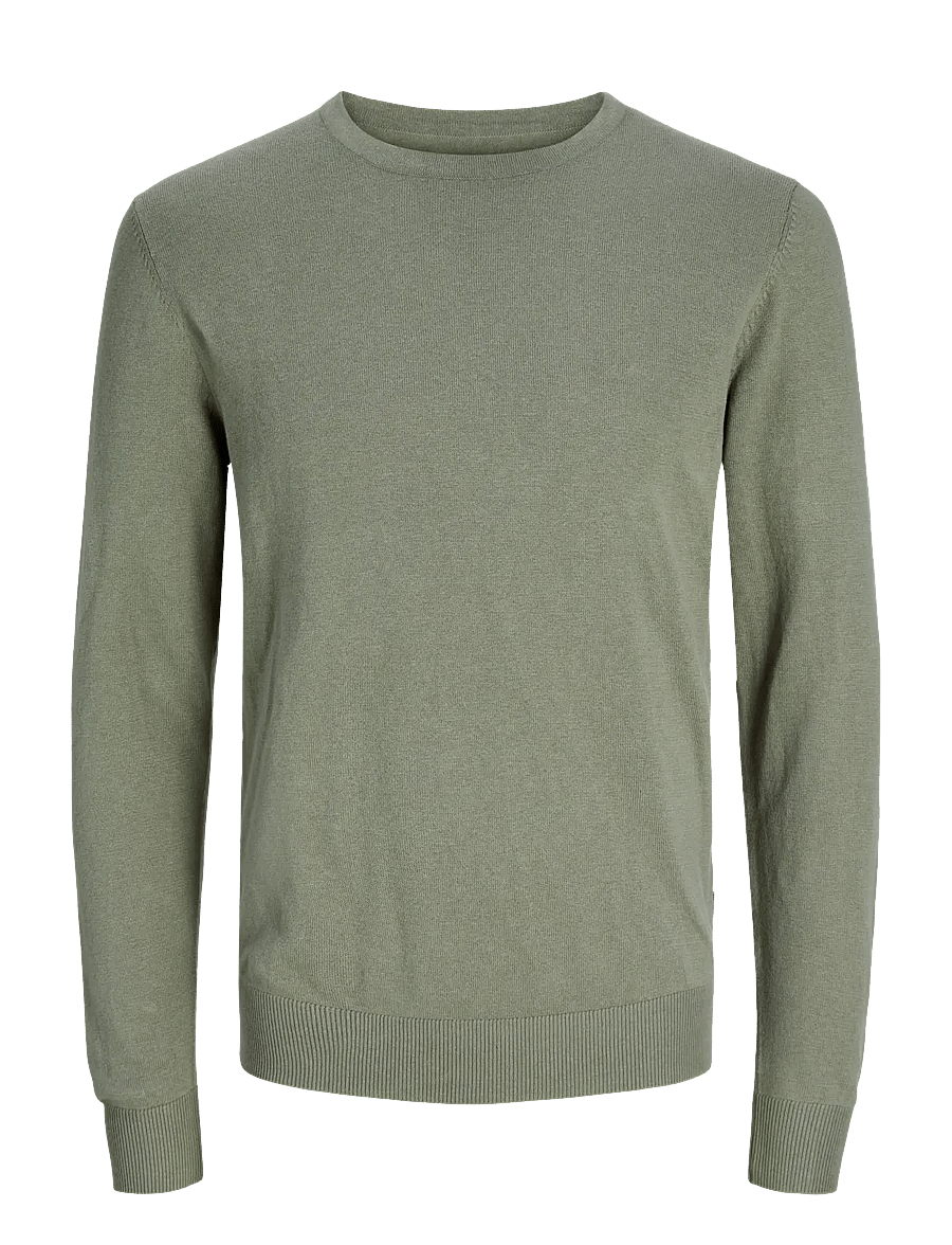 Jack & Jones - JJEEMIL KNIT CREW NECK NOOS - rundhals - vetiver - 1