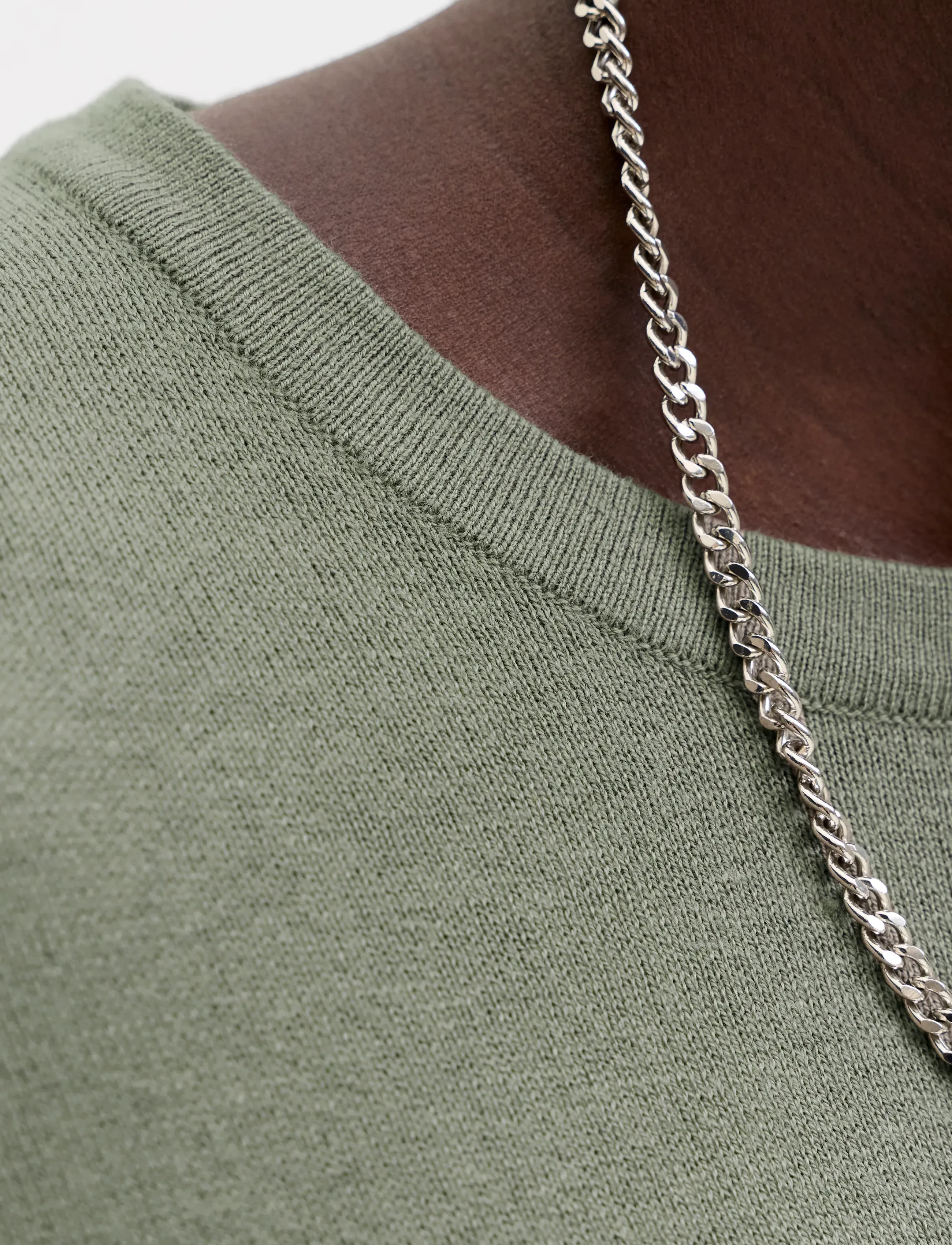 Jack & Jones - JJEEMIL KNIT CREW NECK NOOS - rund hals - vetiver - 5
