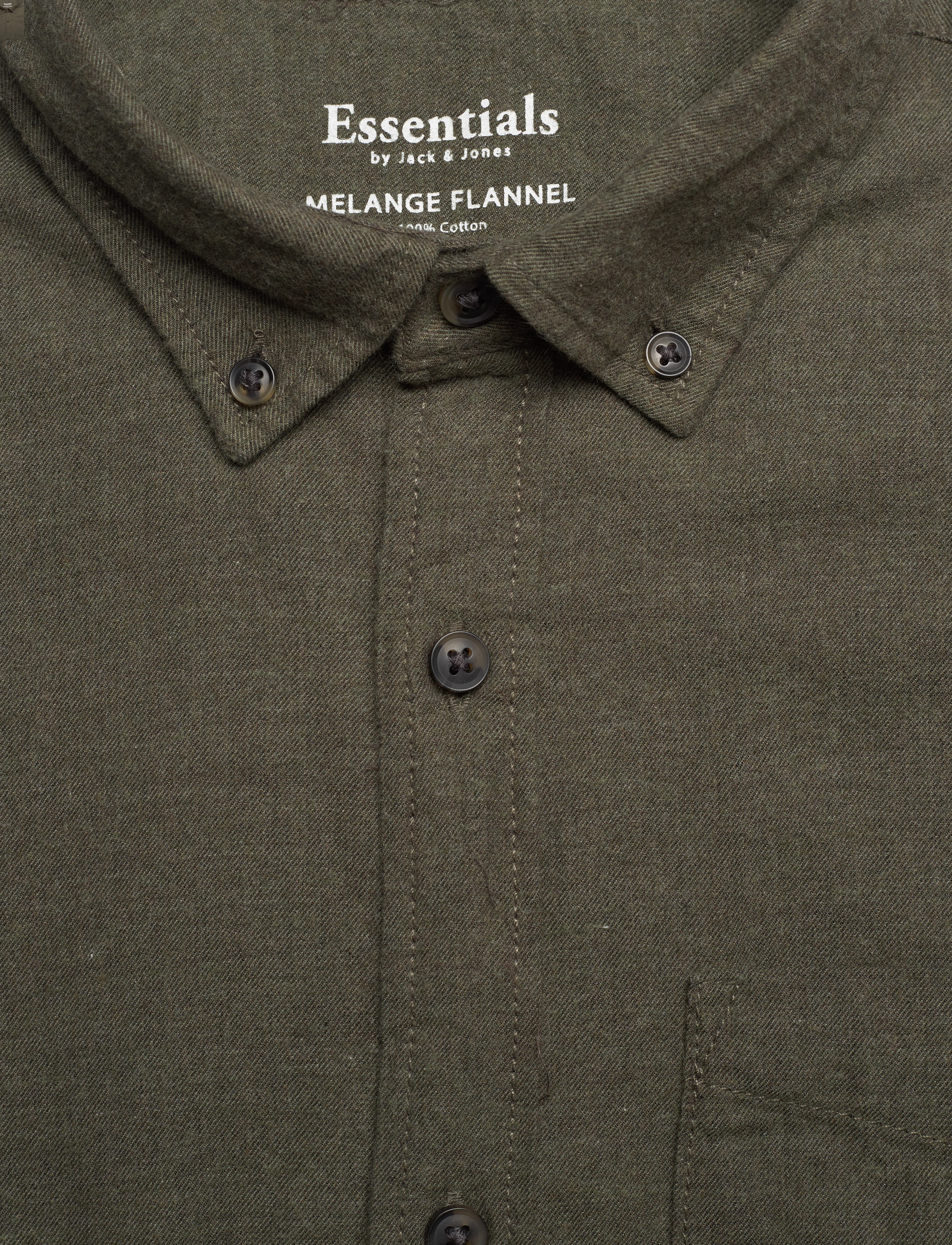 Jack & Jones - JJECLASSIC MELANGE SHIRT L/S AU22 SN - rosin - 2