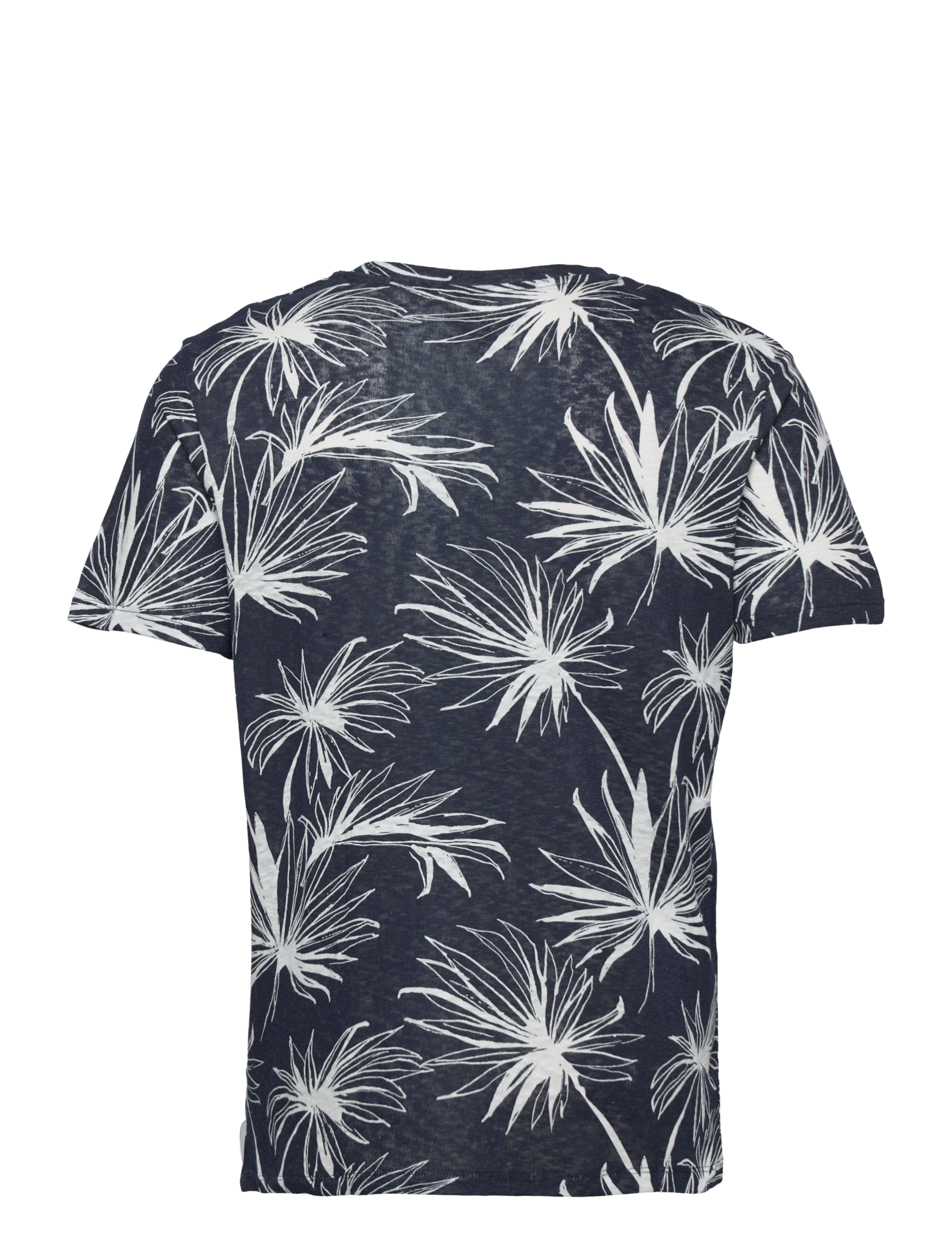 Jack & Jones - JORBREEZY AOP TEE SS CREW NECK ORGANIC - navy blazer - 1
