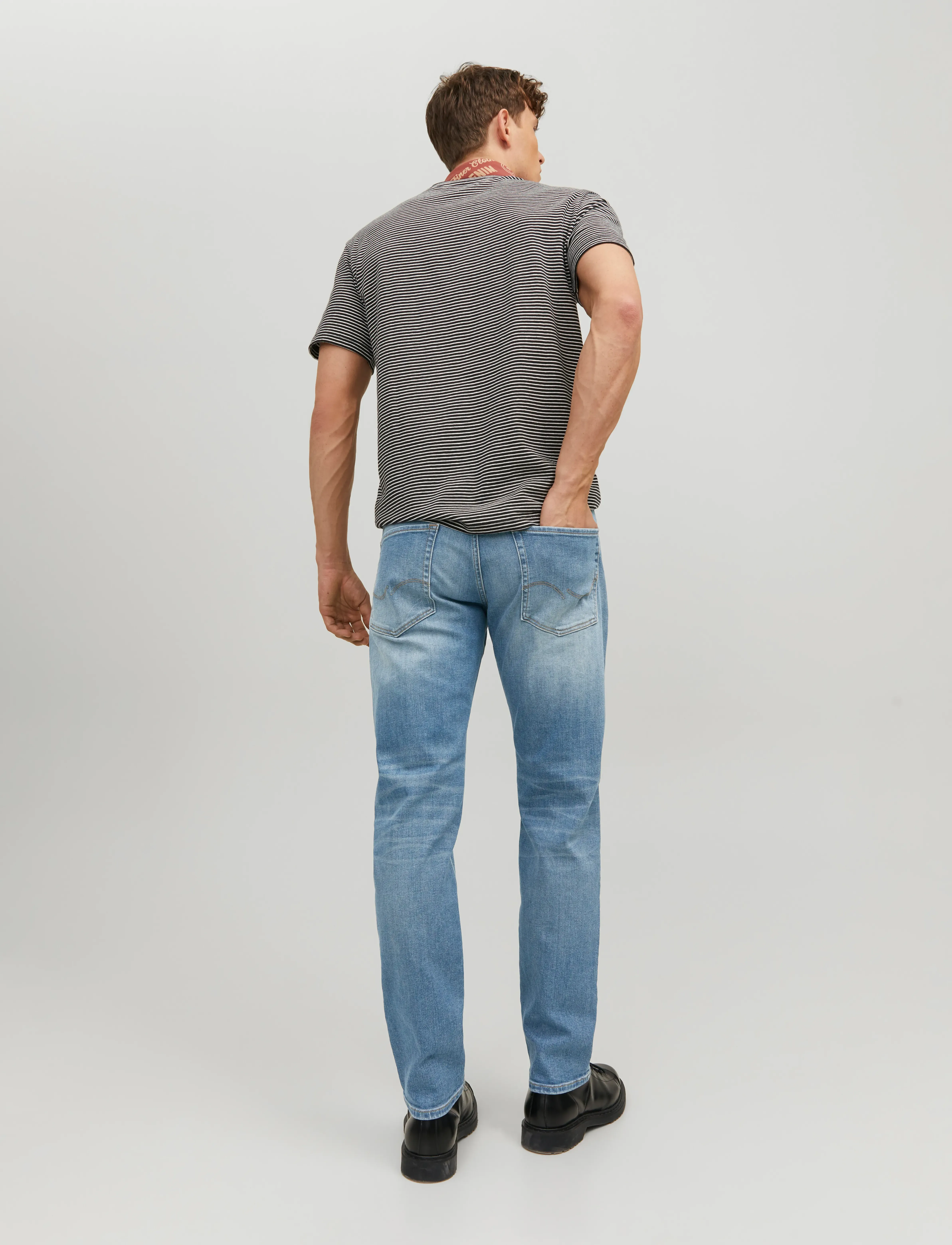 Jack & Jones - JJIMIKE JJORIGINAL JOS 011 NOOS - oddmjóar gallabuxur - blue denim - 3