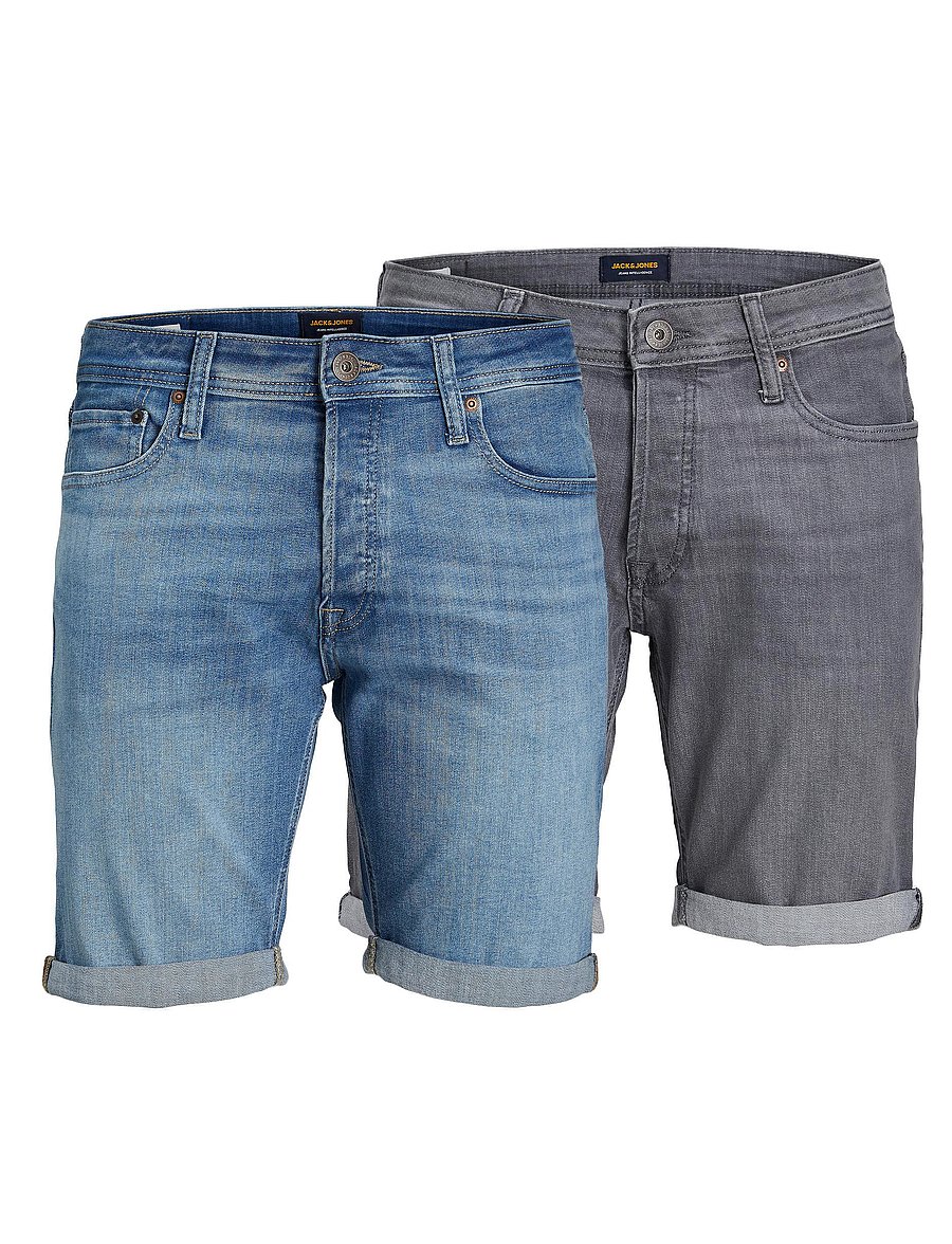 Jack & Jones - JJIRICK JJIORG SHORTS AM 061/461/261 - grey denim - 0