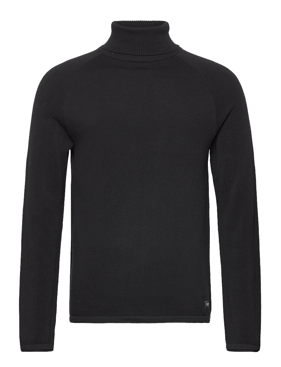 Jack & Jones - JJEHILL KNIT ROLL NECK NOOS - black - 0