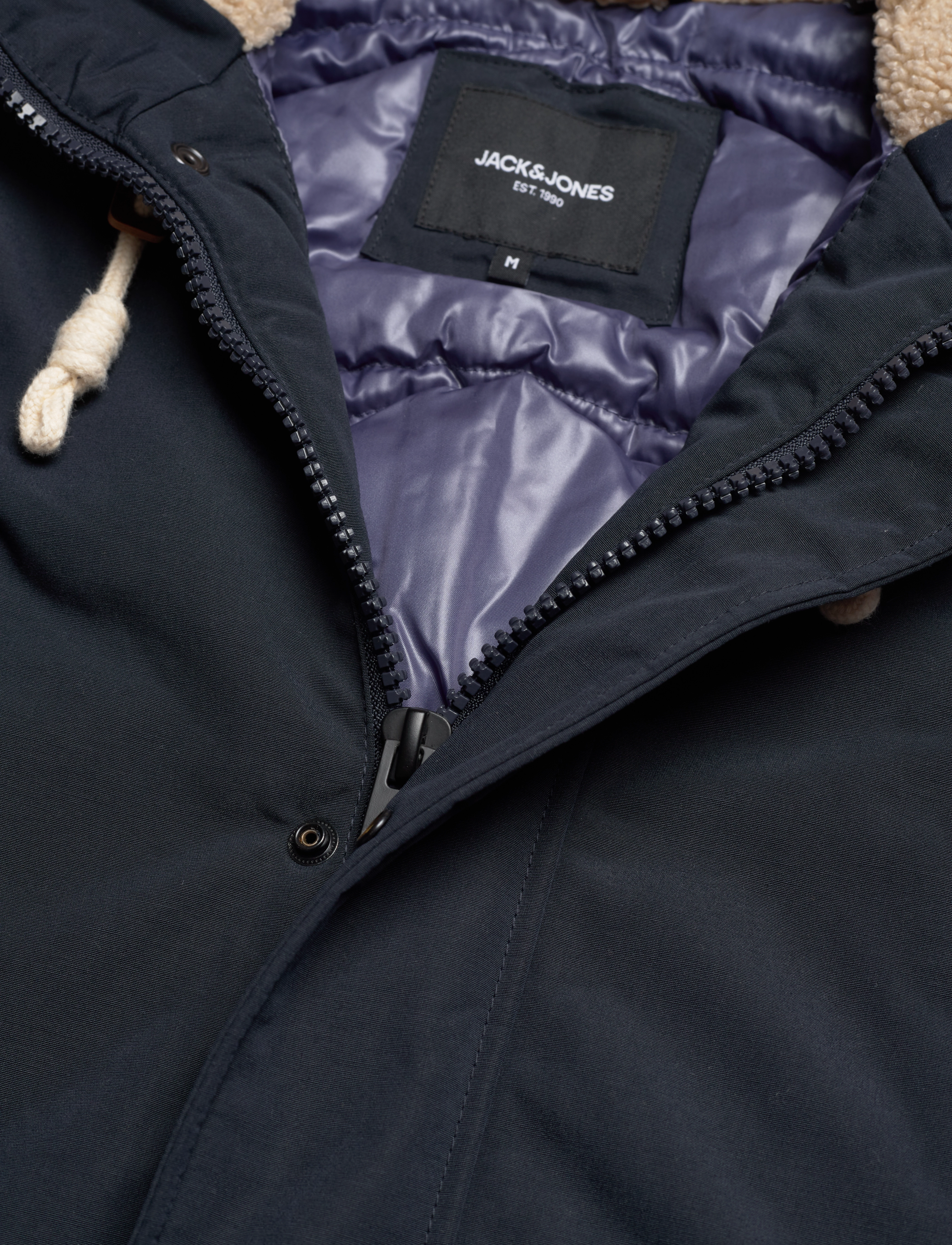 Jack & Jones - JJEMASH TEDDY PARKA SN - dark navy - 3