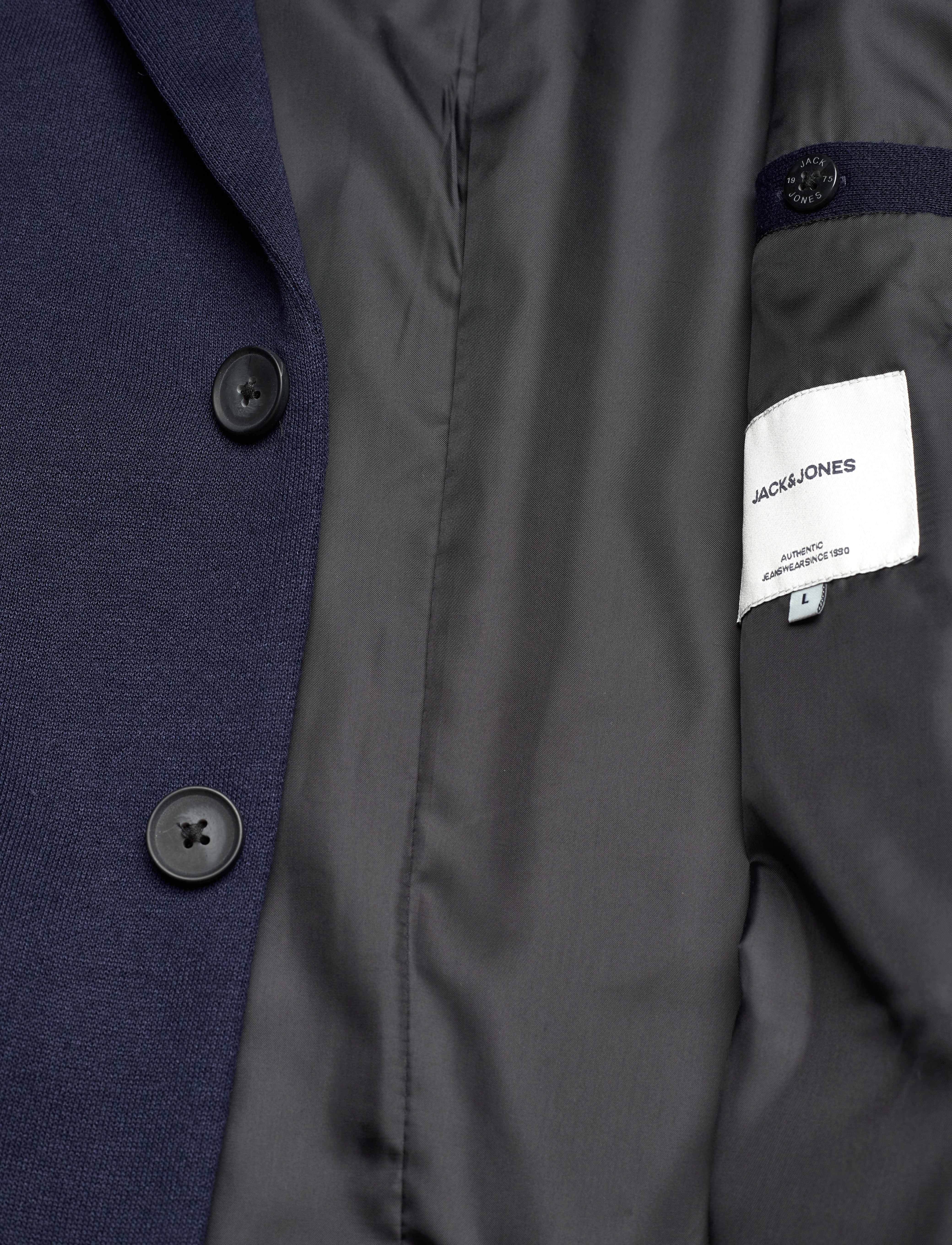 Jack & Jones - JJEKNITTED MARCO COAT - navy blazer - 4