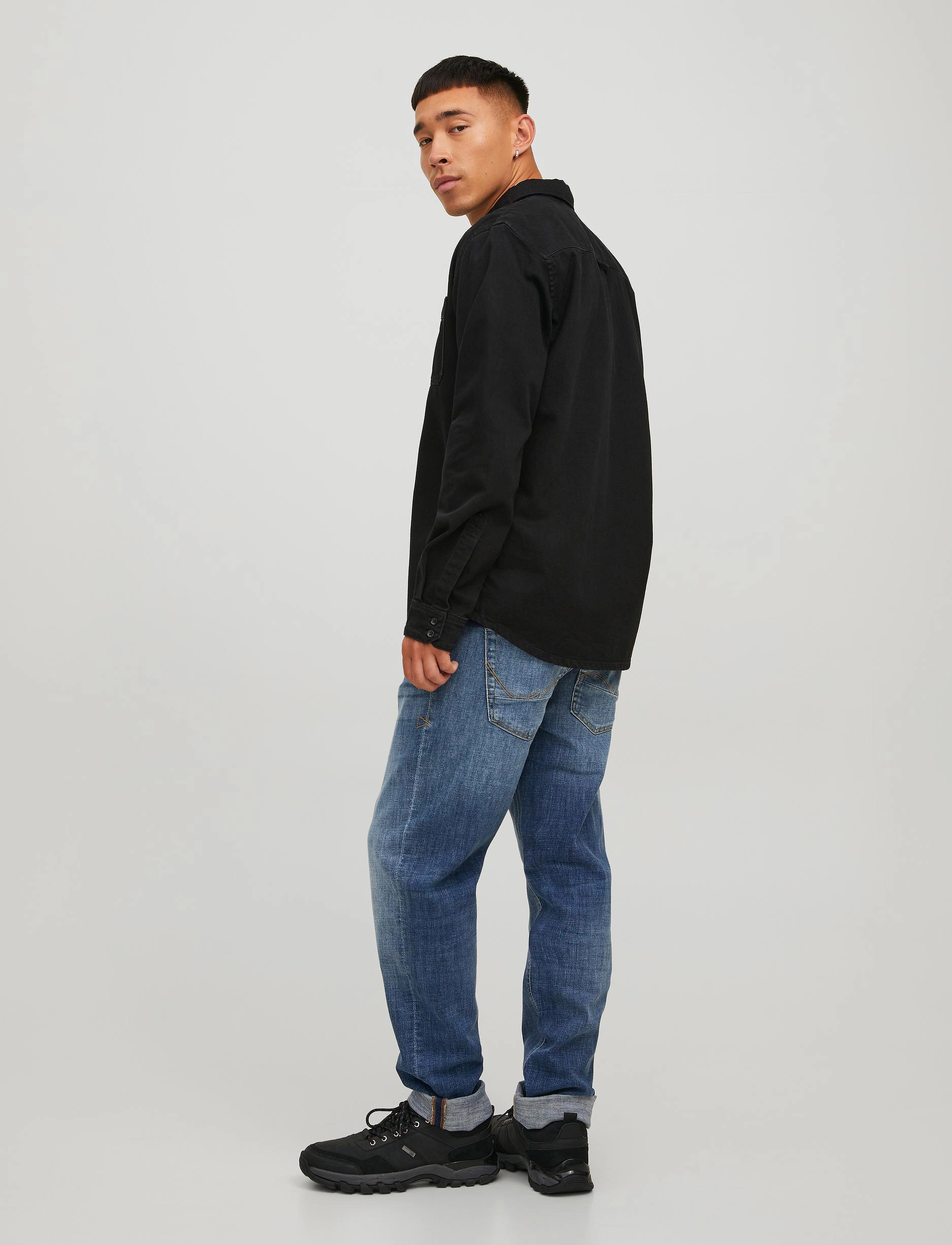 Jack & Jones - JJIJEFF JJSHIRT AKM 302 NOOS - black denim - 2