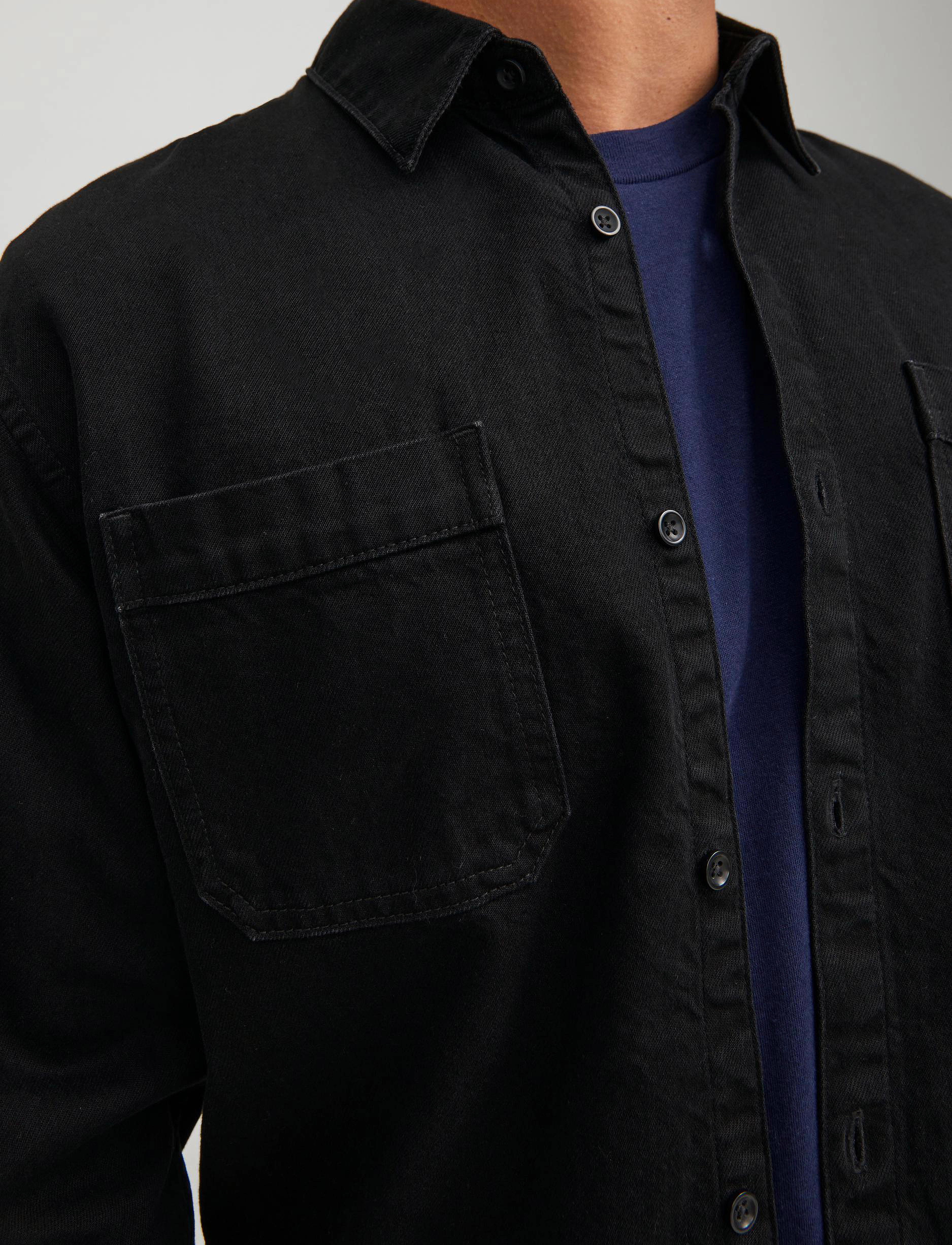 Jack & Jones - JJIJEFF JJSHIRT AKM 302 NOOS - black denim - 3