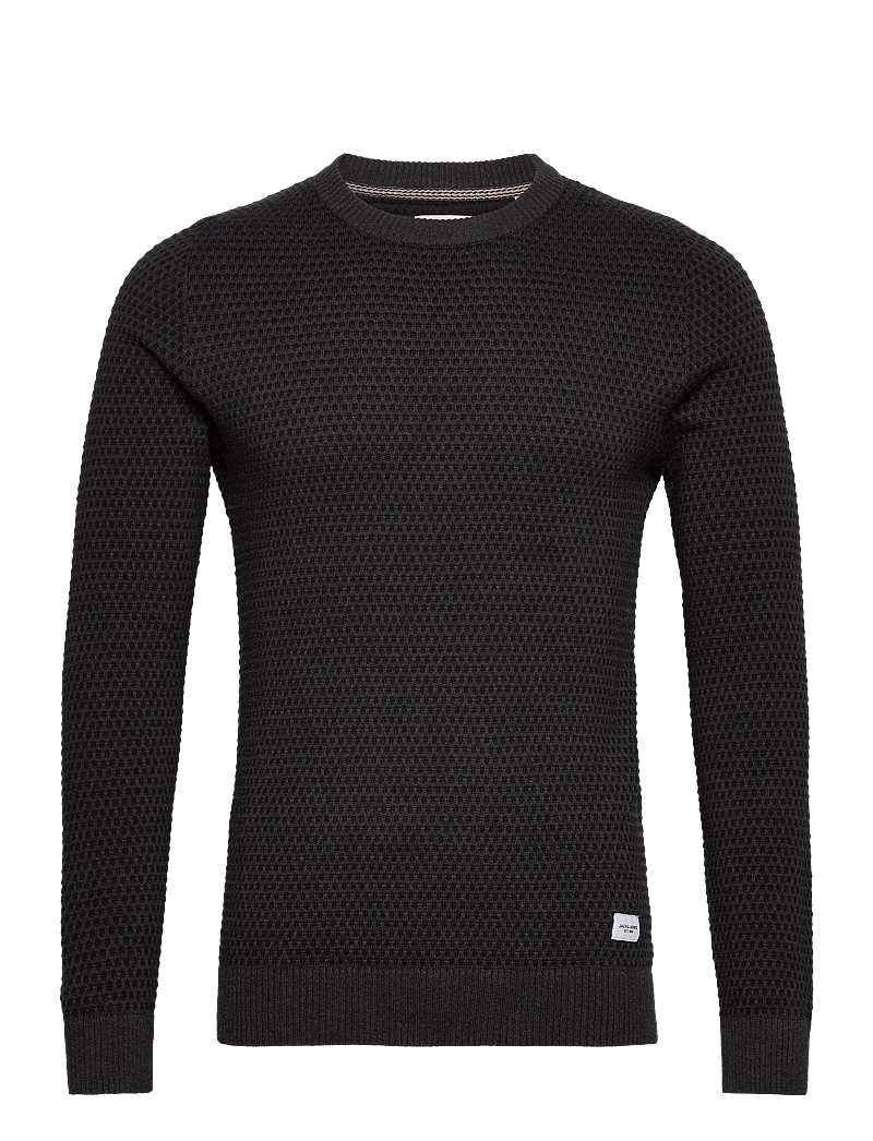Jack & Jones - JJEATLAS KNIT CREW NECK NOOS - pulls col rond - dark grey melange - 1