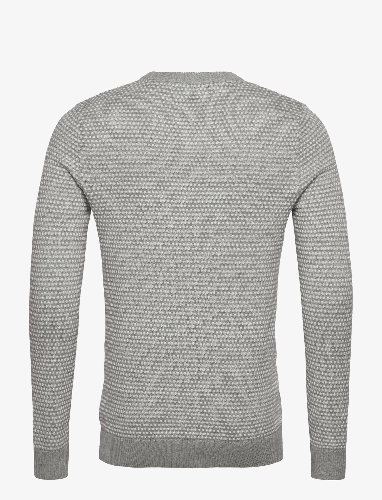 Jack & Jones - JJEATLAS KNIT CREW NECK NOOS - basic knitwear - light grey melange - 1