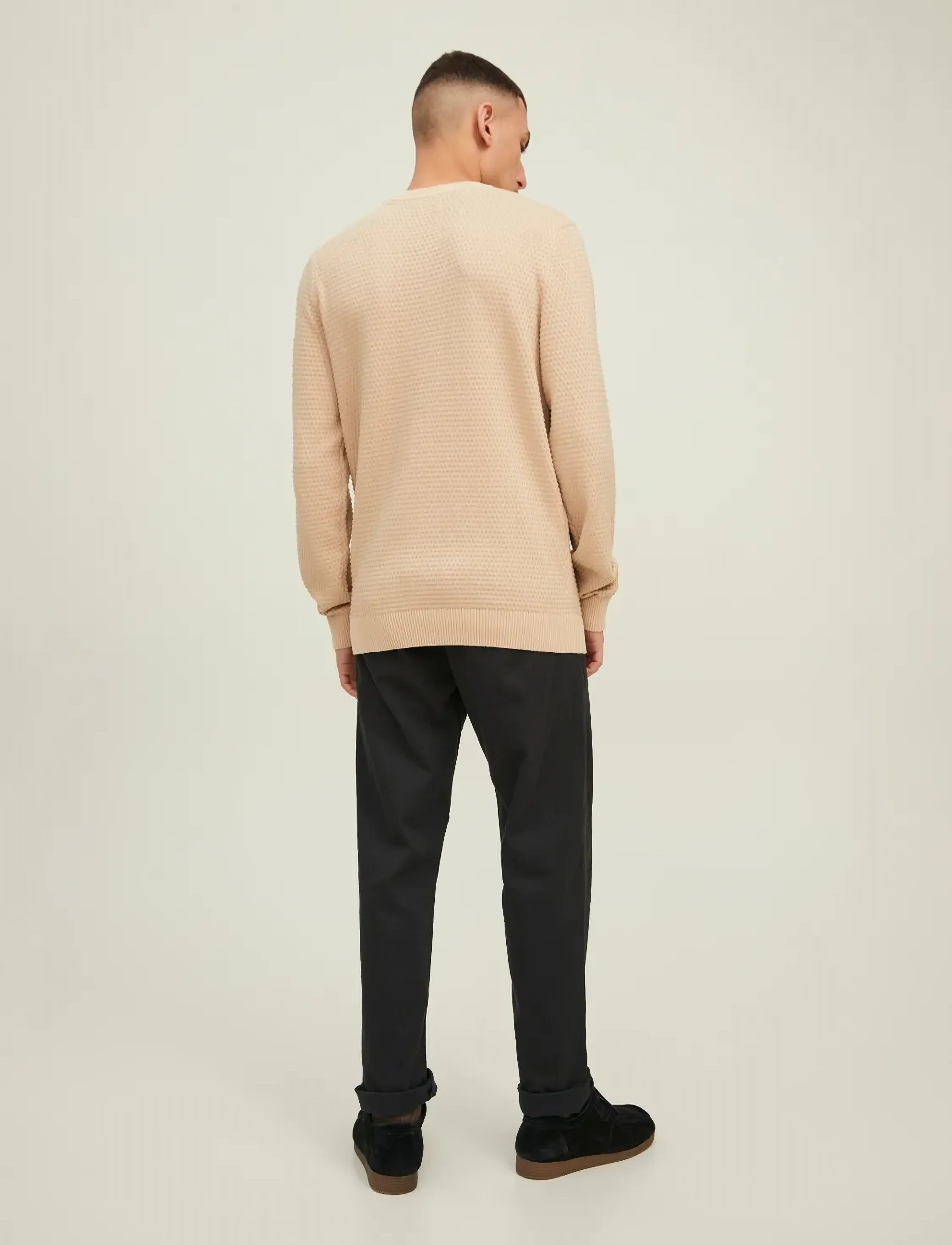 Jack & Jones - JJEATLAS KNIT CREW NECK NOOS - oatmeal - 2