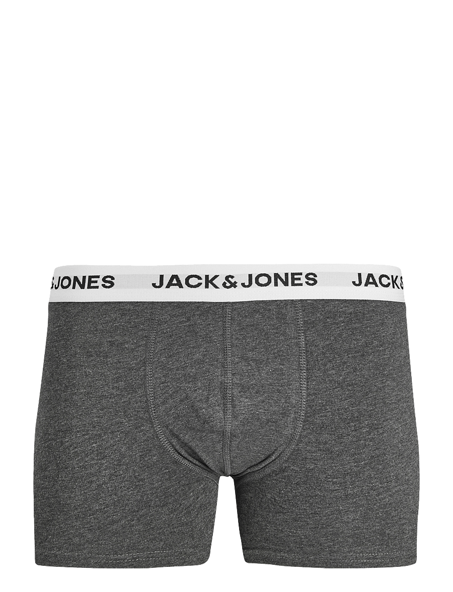 Jack & Jones - JACBASIC WHITE WB TRUNKS 5 PACK NOOS - boxerkalsonger - forest night - 2