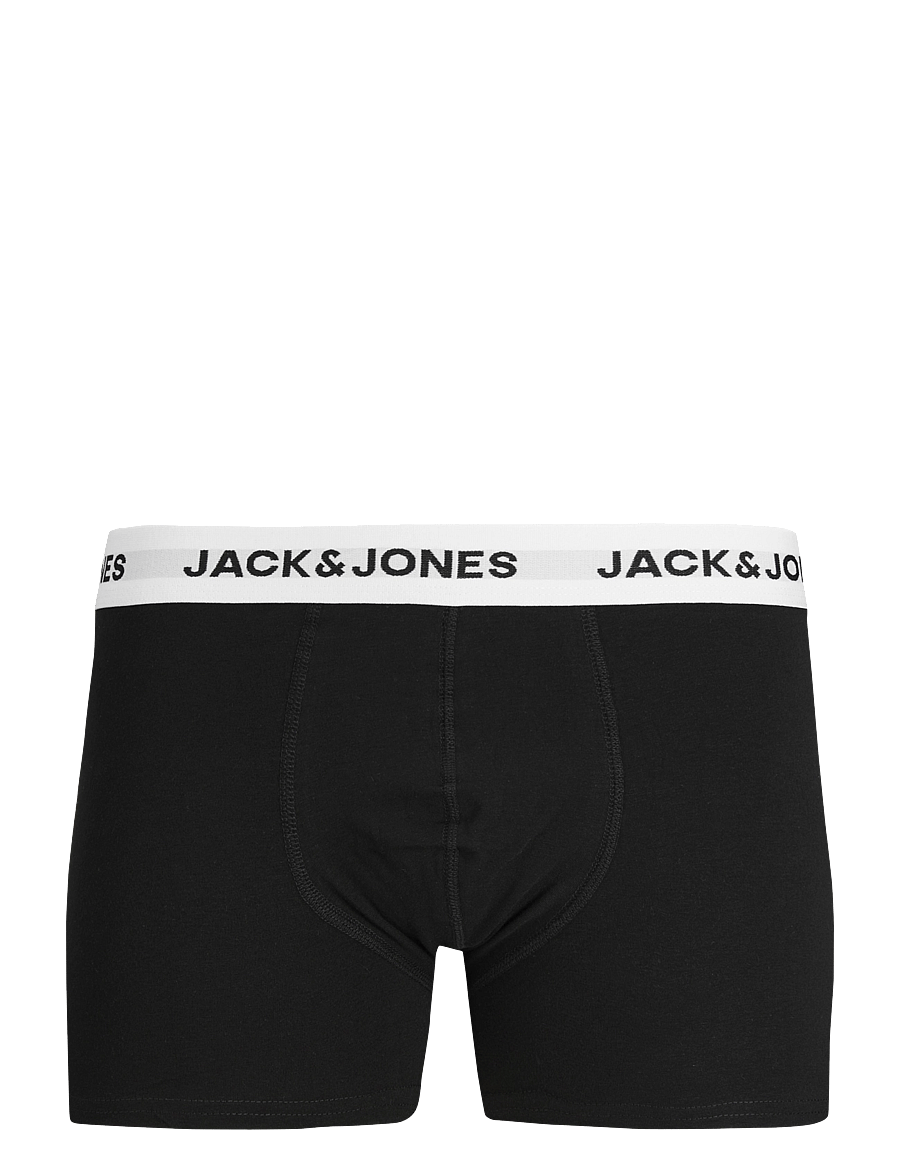 Jack & Jones - JACBASIC WHITE WB TRUNKS 5 PACK NOOS - boxerkalsonger - forest night - 3
