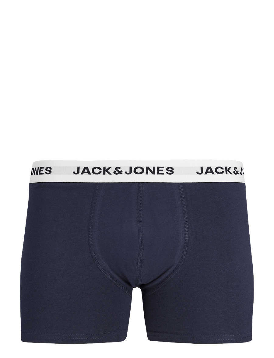 Jack & Jones - JACBASIC WHITE WB TRUNKS 5 PACK NOOS - boxerkalsonger - forest night - 4