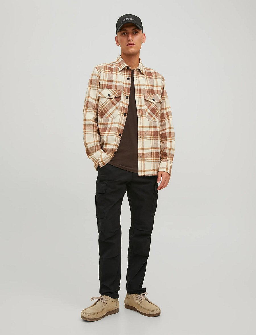 Jack & Jones - JPSTACE TUCKER CARGO AMA NOOS - cargohose - black - 0