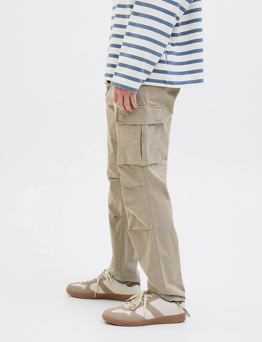 Jack & Jones - JPSTACE TUCKER CARGO AMA NOOS - cargohose - dune - 4