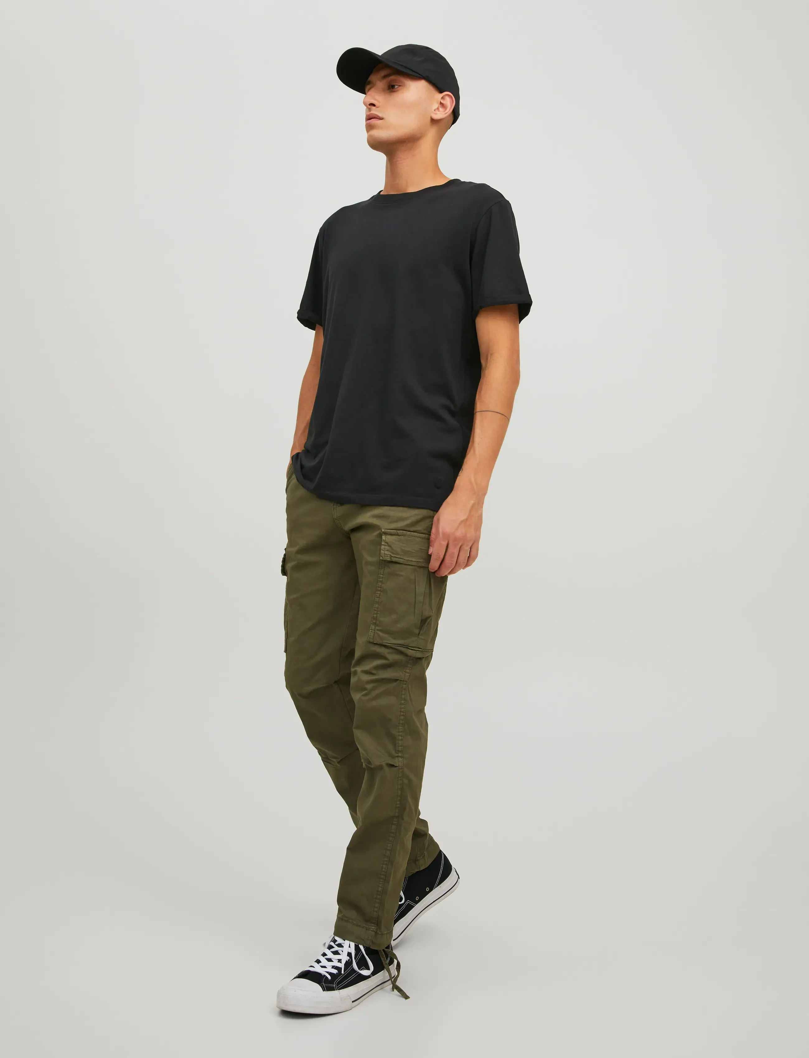 Jack & Jones - JPSTACE TUCKER CARGO AMA NOOS - cargo-housut - olive night - 0