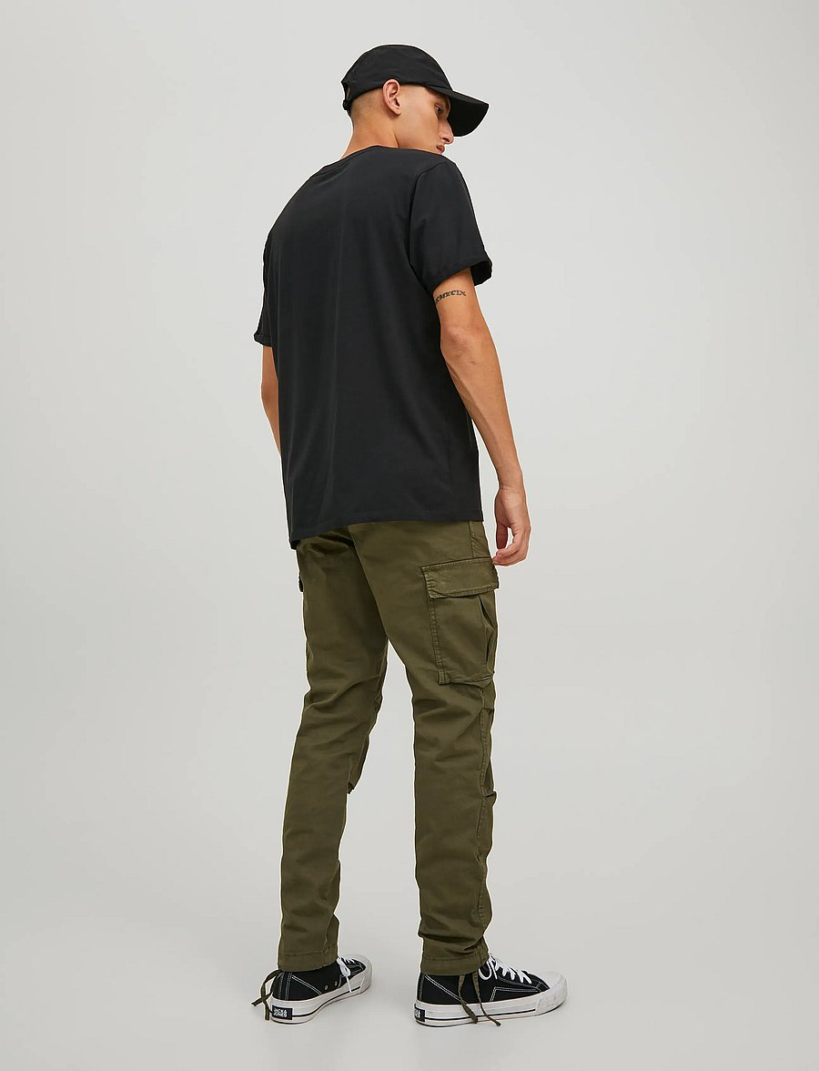 Jack & Jones - JPSTACE TUCKER CARGO AMA NOOS - cargohose - olive night - 3
