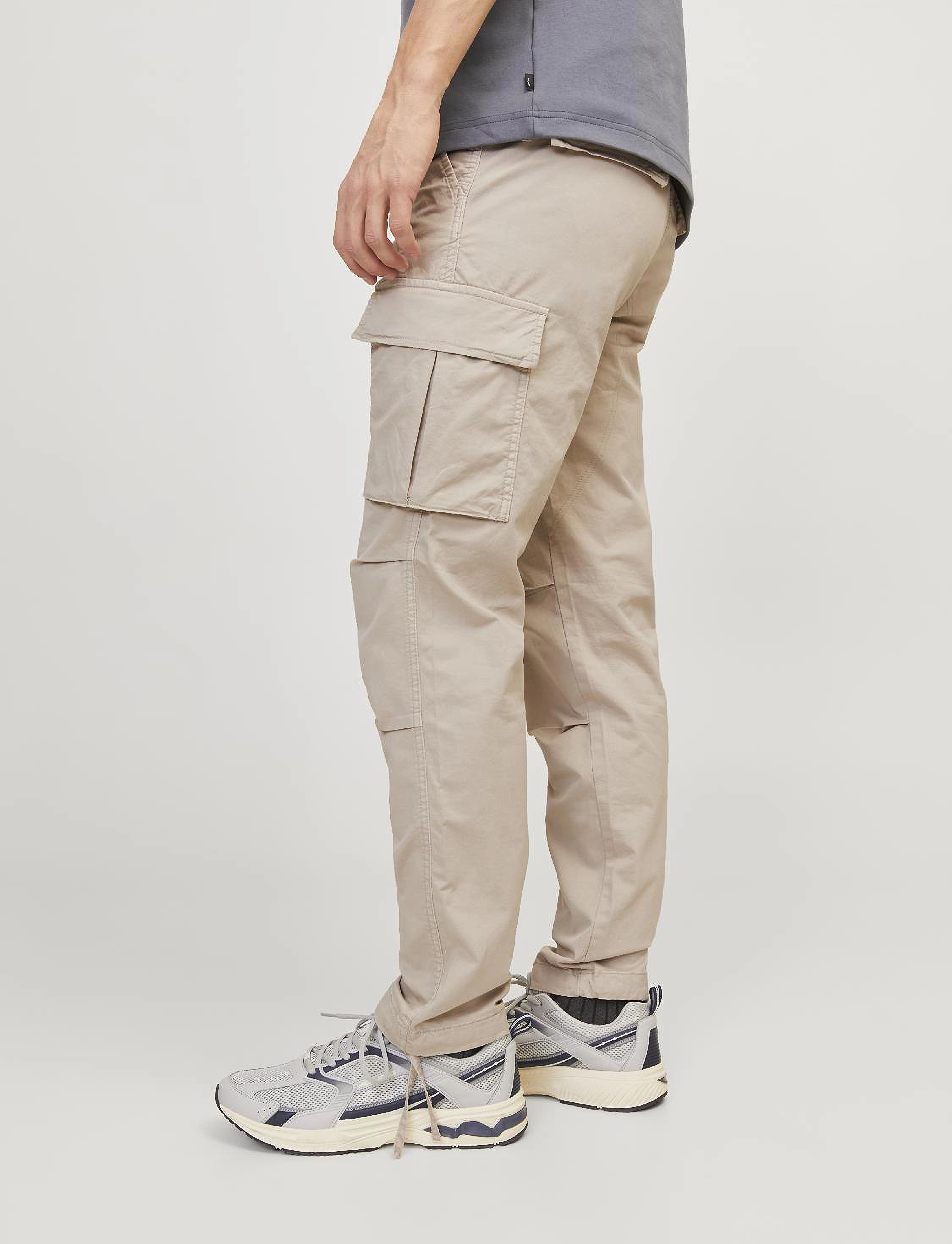 Jack & Jones - JPSTACE TUCKER CARGO AMA NOOS - cargobukser - silver cloud - 5