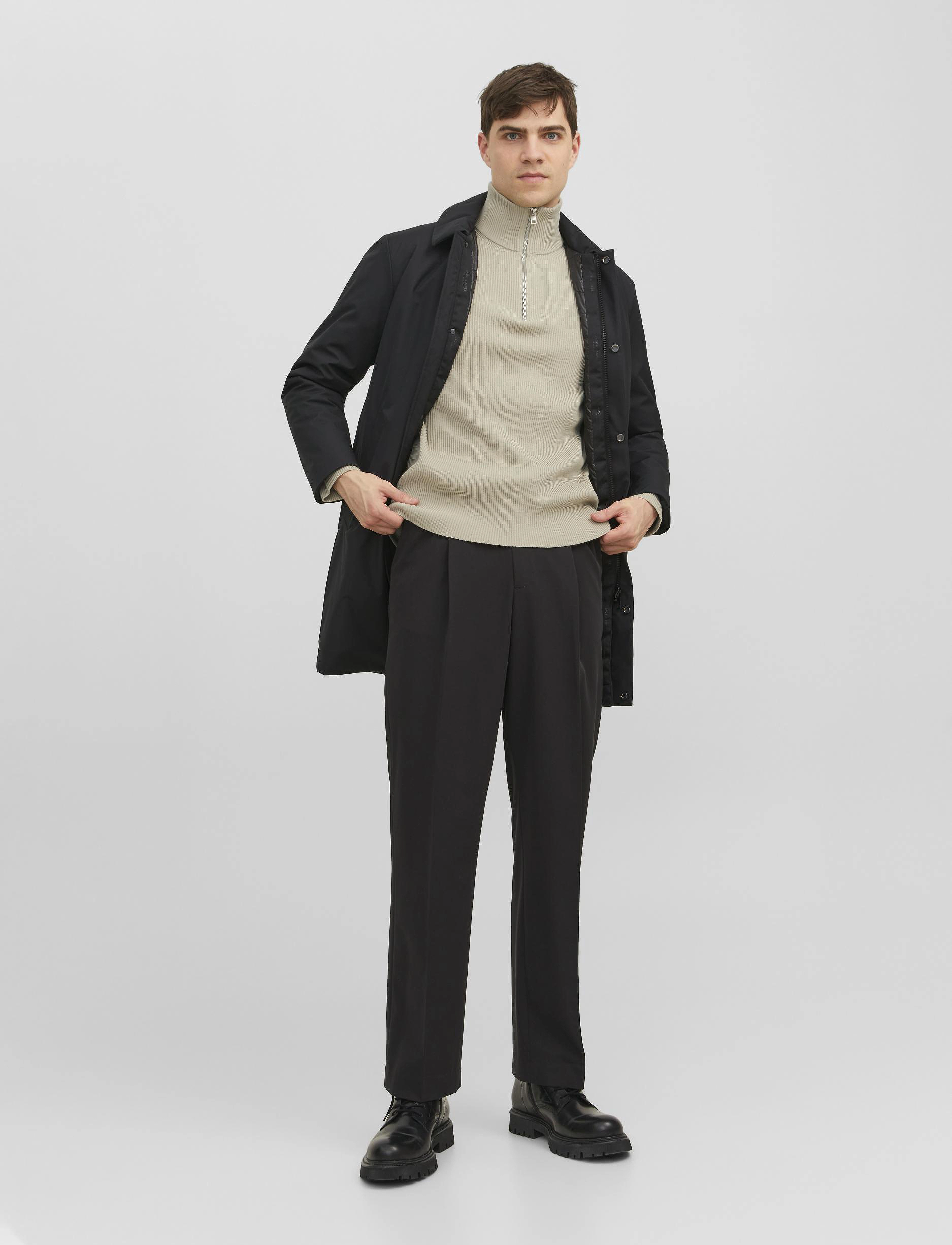 Jack & Jones - JPRCCPERFECT KNIT HALF ZIP SN - island fossil - 4