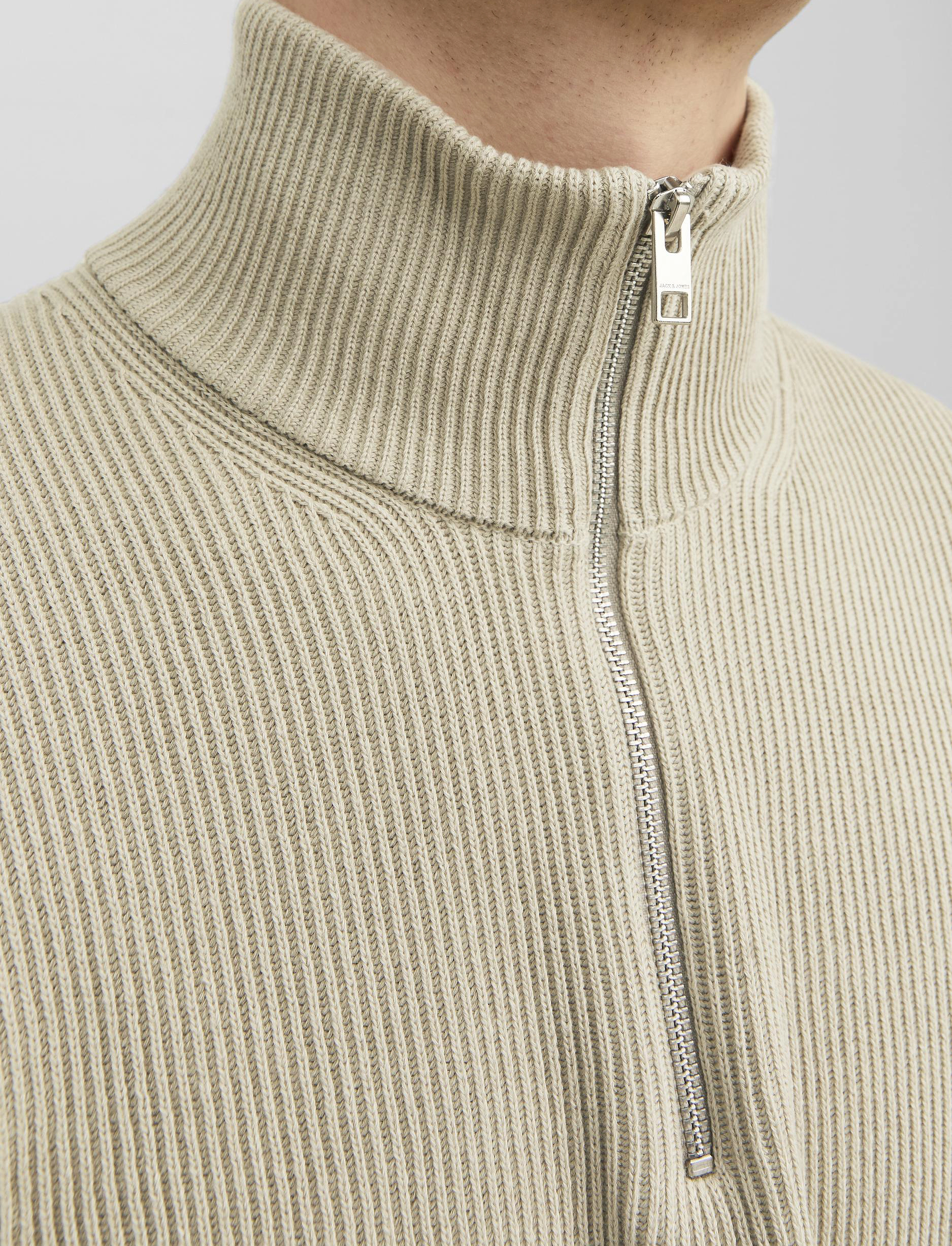 Jack & Jones - JPRCCPERFECT KNIT HALF ZIP SN - island fossil - 5