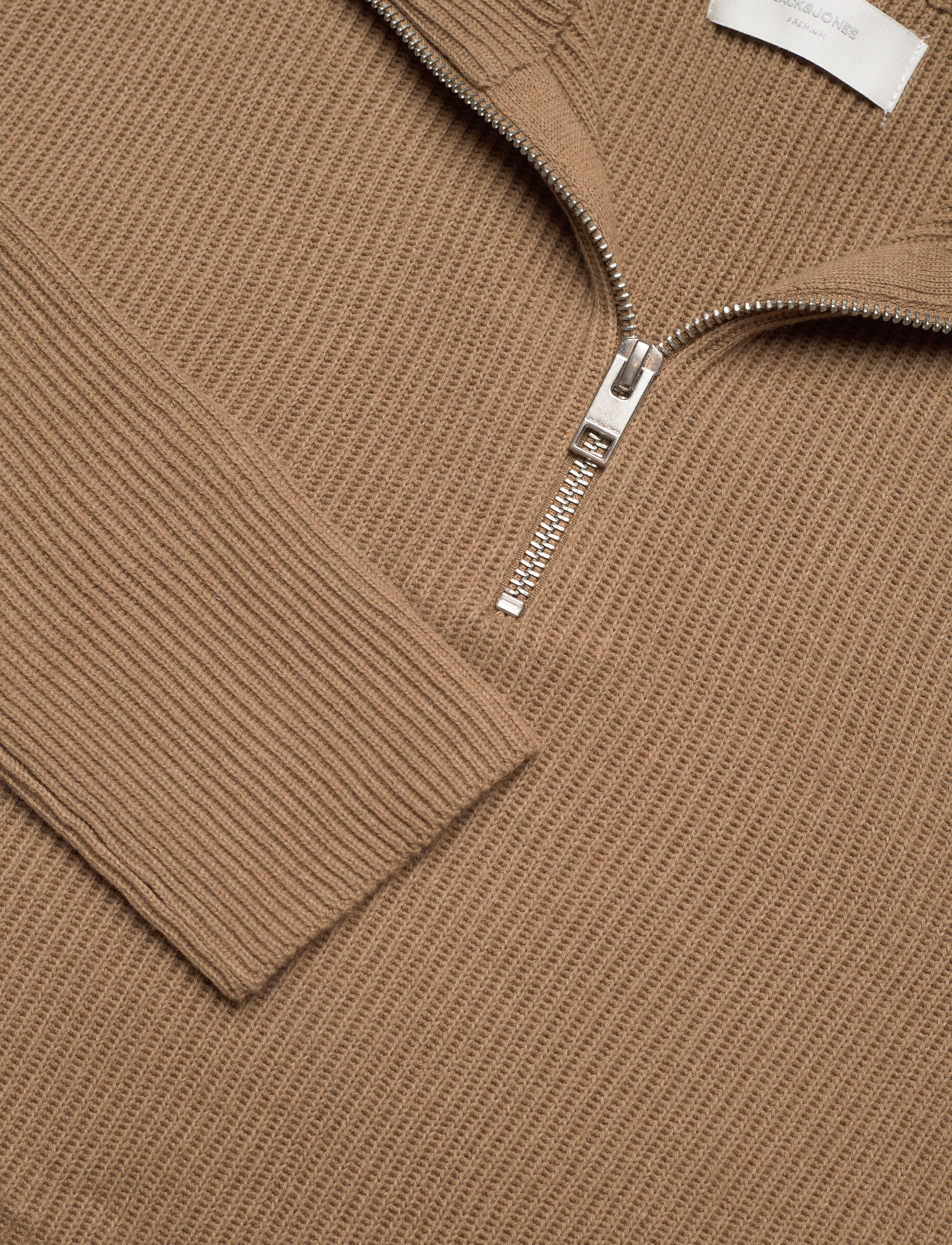 Jack & Jones - JPRCCPERFECT KNIT HALF ZIP SN - otter - 2