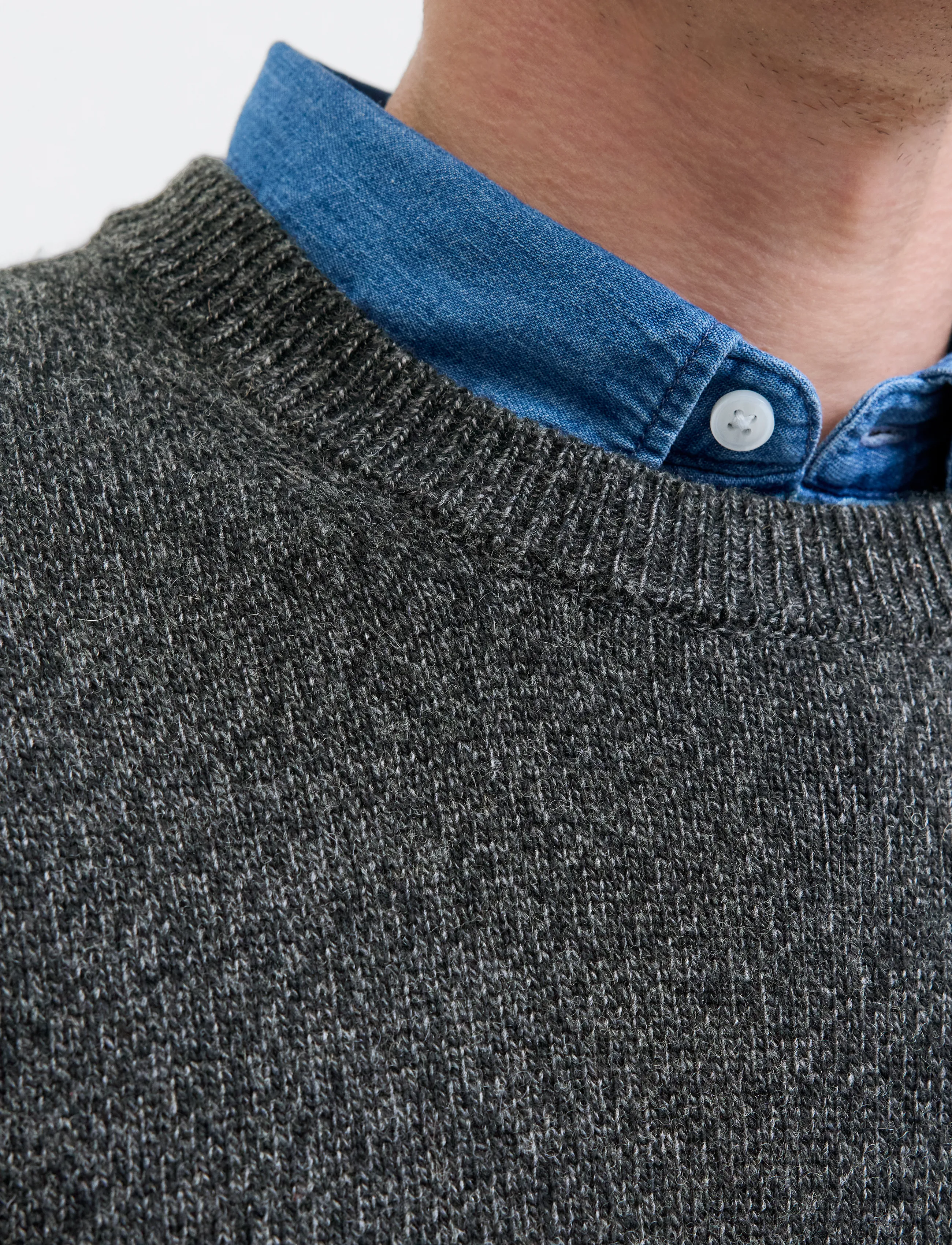 JACK & JONES Jprblulambswool Knit Crew Neck stickade tröjor herr – bild 4