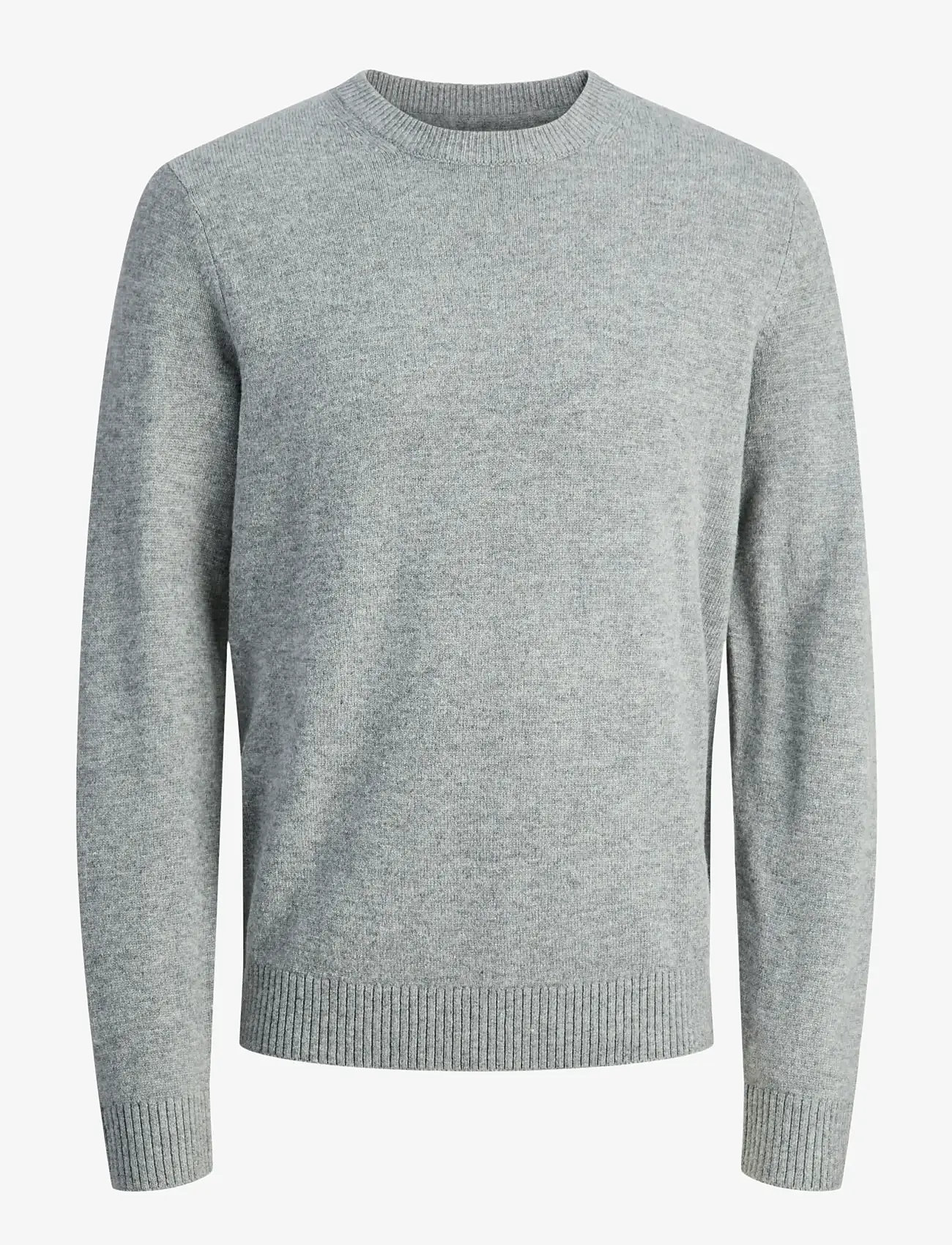 Jack & Jones - JPRBLULAMBSWOOL KNIT CREW NECK - rund hals - medium grey melange - 1