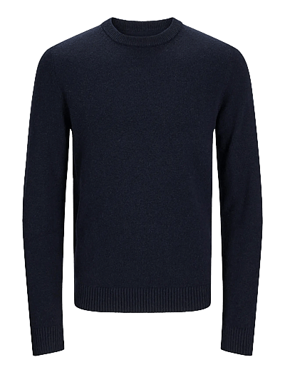 Jprblulambswool Knit Crew Neck - Rund Hals