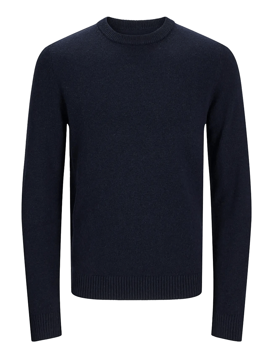 Jack & Jones - JPRBLULAMBSWOOL KNIT CREW NECK - pyöreäaukkoiset - night sky - 1
