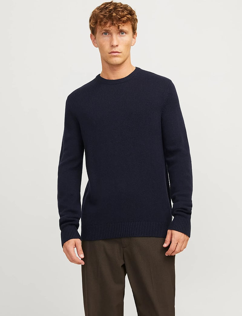 Jack & Jones - JPRBLULAMBSWOOL KNIT CREW NECK - rundhals - night sky - 0