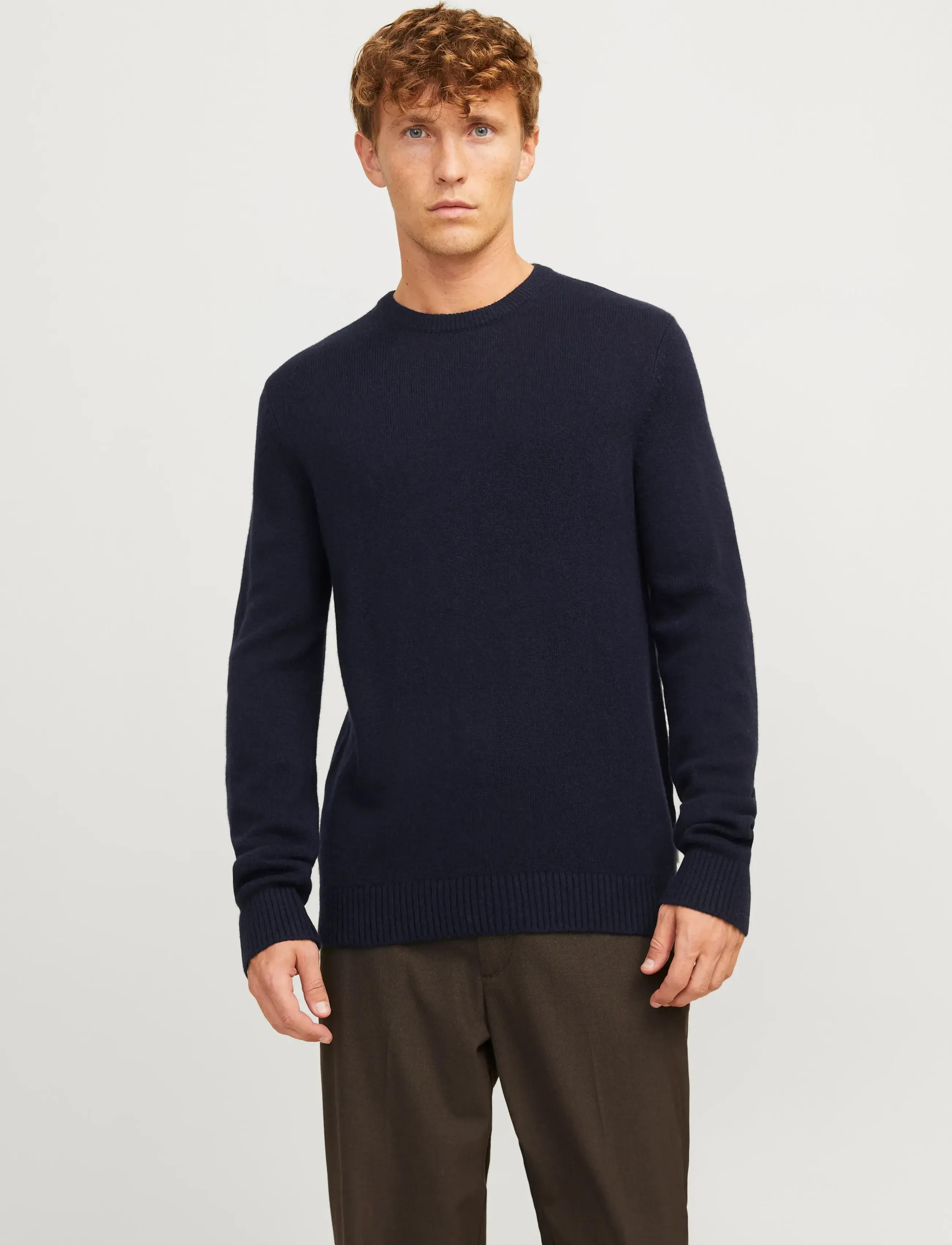 Jack & Jones JPRBLULAMBSWOOL KNIT CREW NECK - Kollektionen - NIGHT SKY / navy