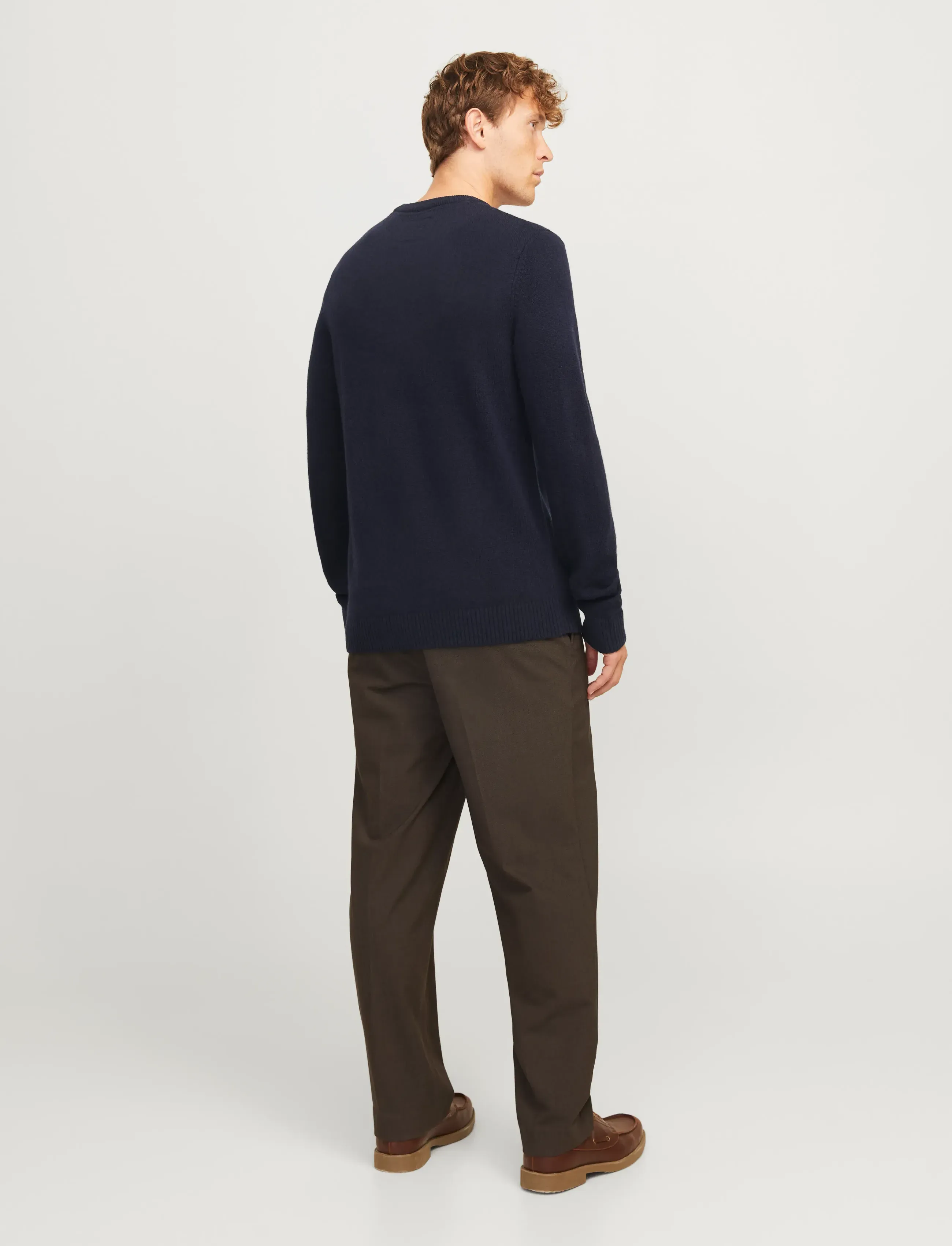 Jack & Jones - JPRBLULAMBSWOOL KNIT CREW NECK - megztiniai - night sky - 2